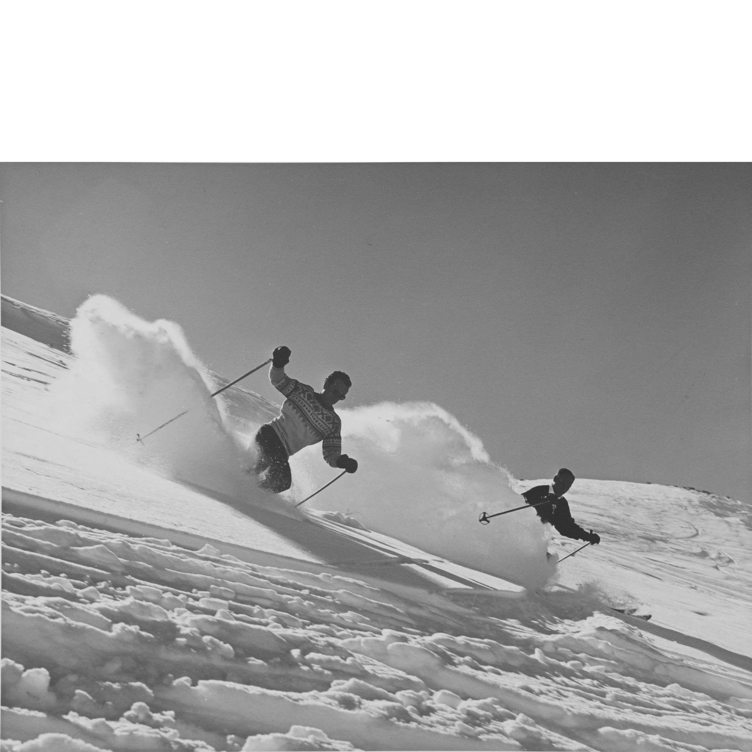 Two Skiers in the Bowl #25