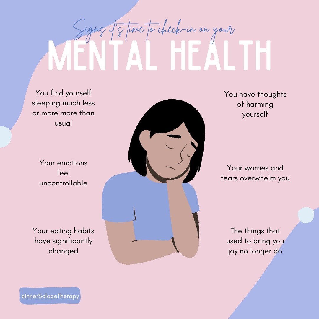 When was the last time you had a mental health check-up❔

It&rsquo;s considered normal to get physicals as preventative medicine, but why don&rsquo;t we get check-ups for our mental health⁉️

It can be easy to ignore signs that your mental health nee