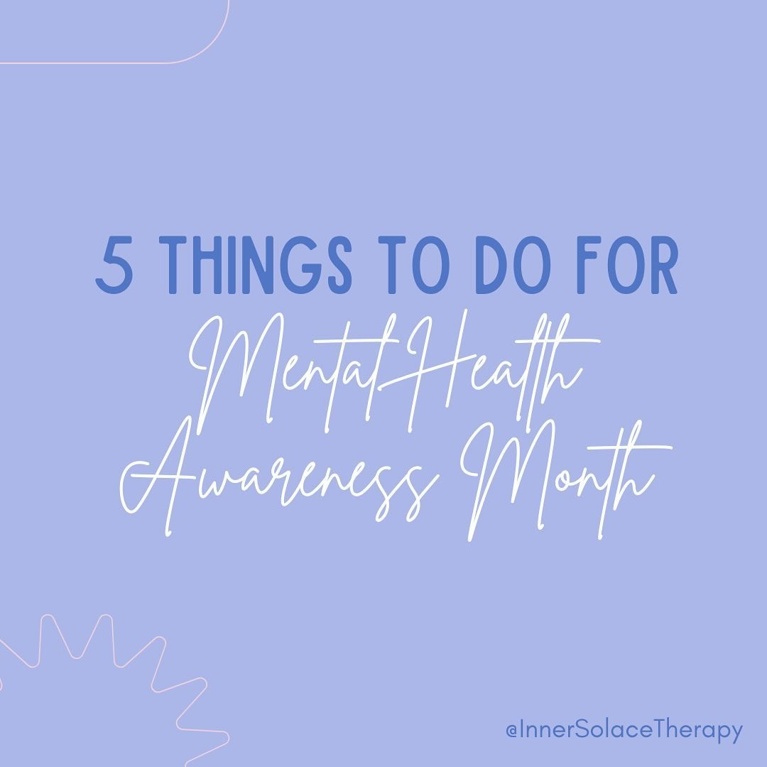 Did you know May is Mental Health Awareness Month?

Here&rsquo;s 5 things you can do this month for your mental health 🧠 🫀

😮&zwj;💨Try a mindfulness activity. Whether you&rsquo;re currently struggling with your mental health or your mental health