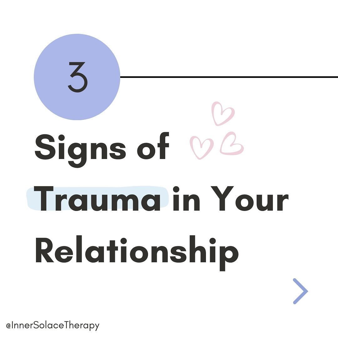 Your current relationship struggles may just be the replaying of old past trauma patterns.

Here are 3 signs of trauma that might be present in your relationship:
- Avoidance
- Hyper-vigilance
- Self-Sabotage

If any of these 3 signs of past trauma a