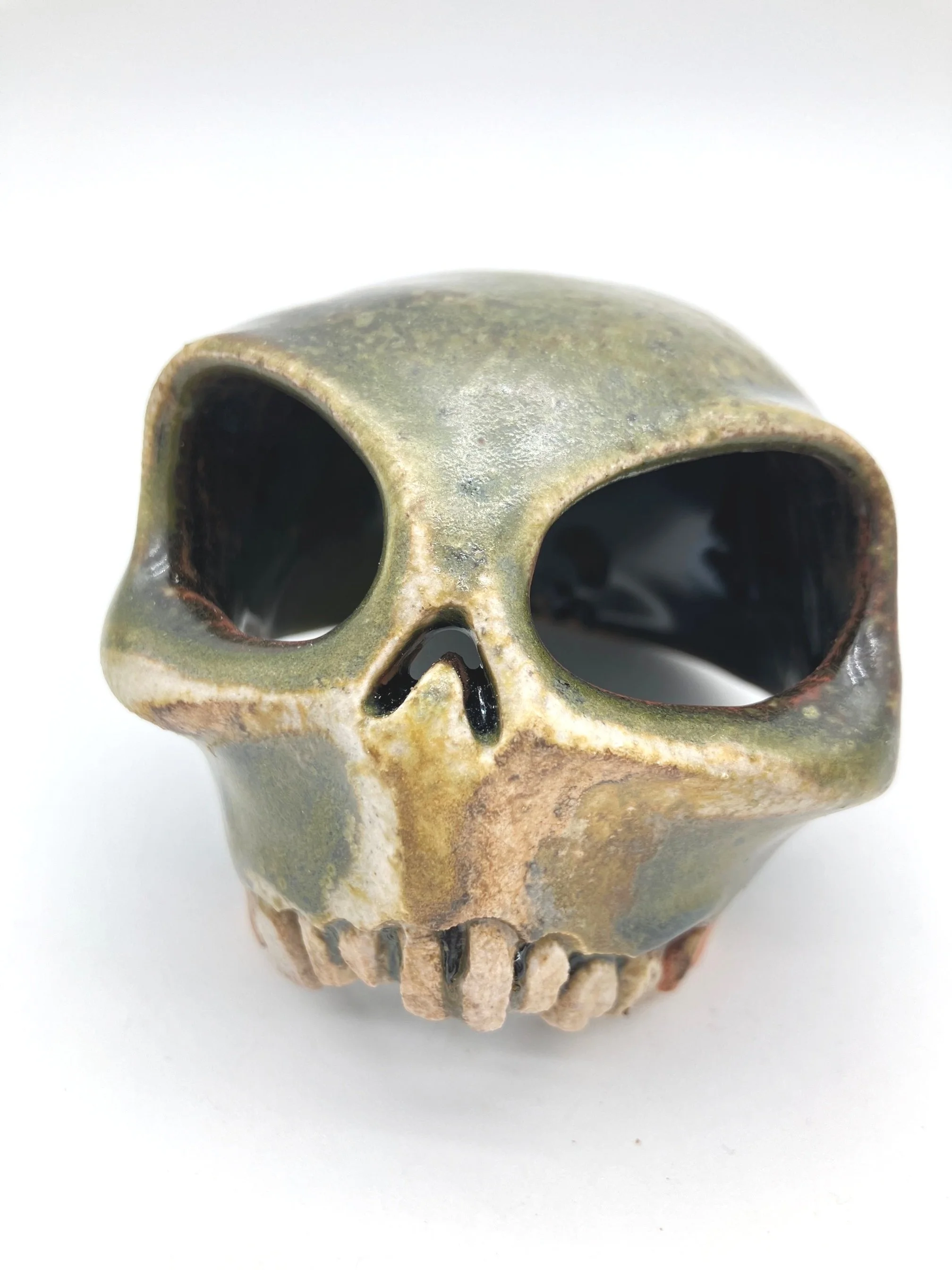 woodfired  tenmoku skull