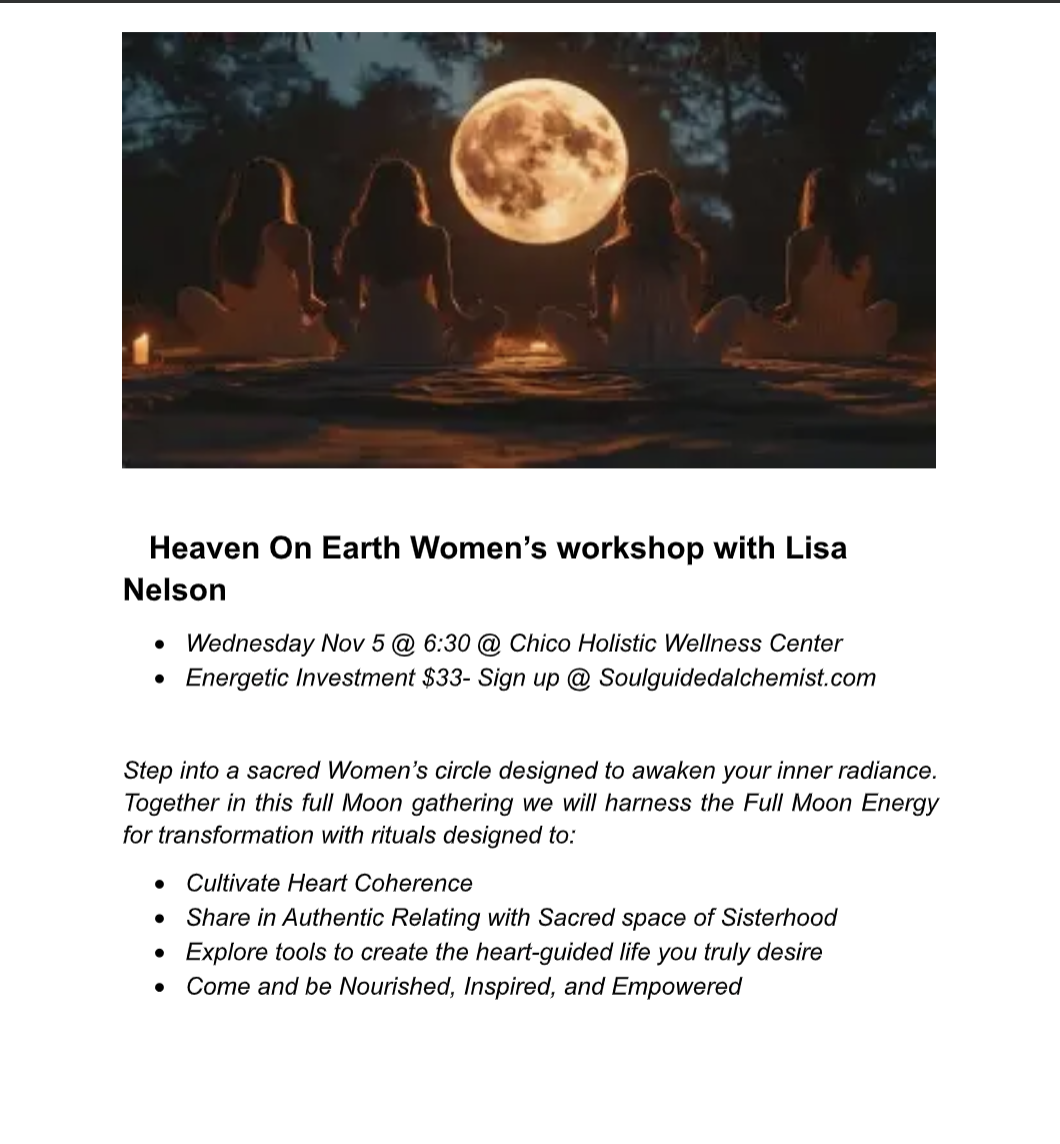 Heaven On Earth Women’s Workshop