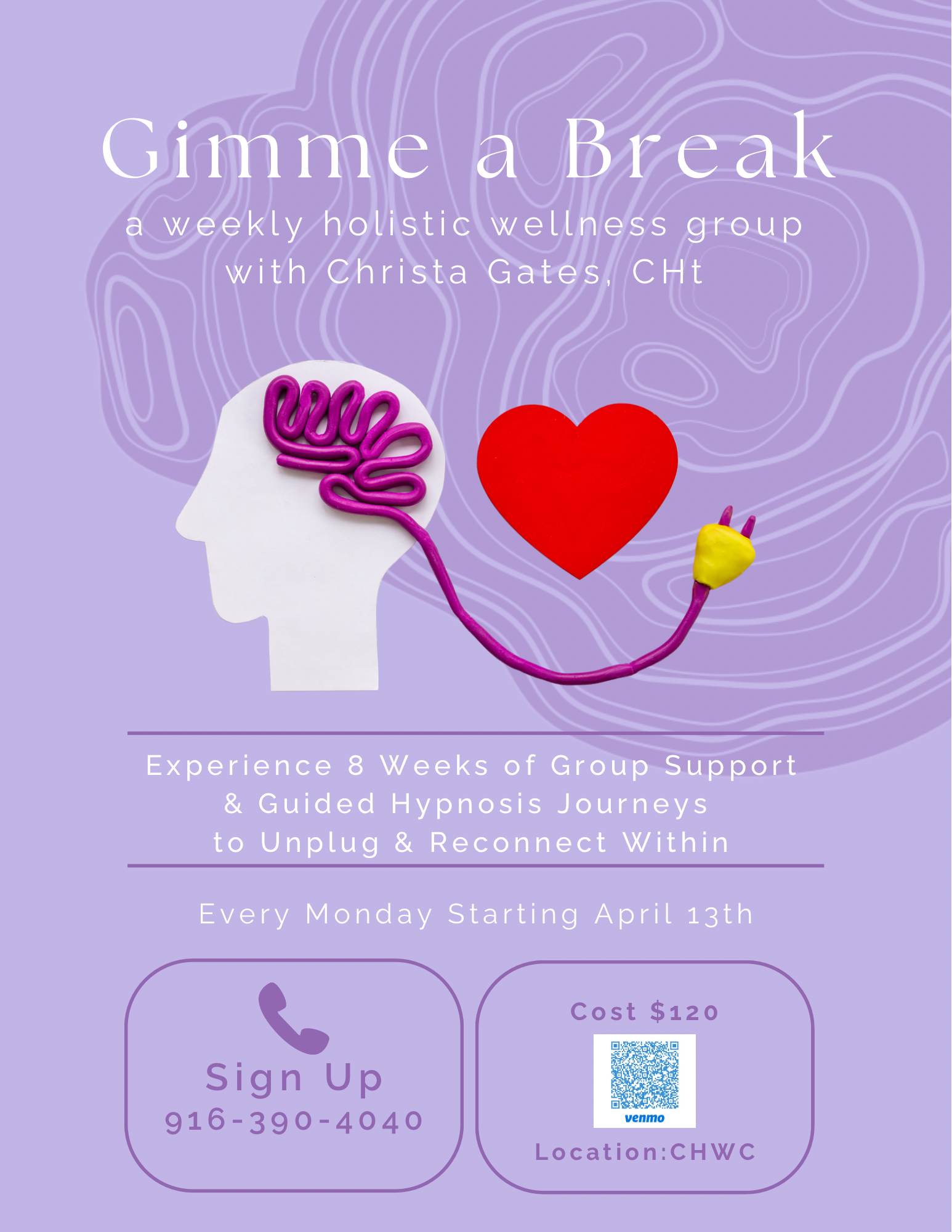Gimme a Break: a Weekly Hypnotherapy Group