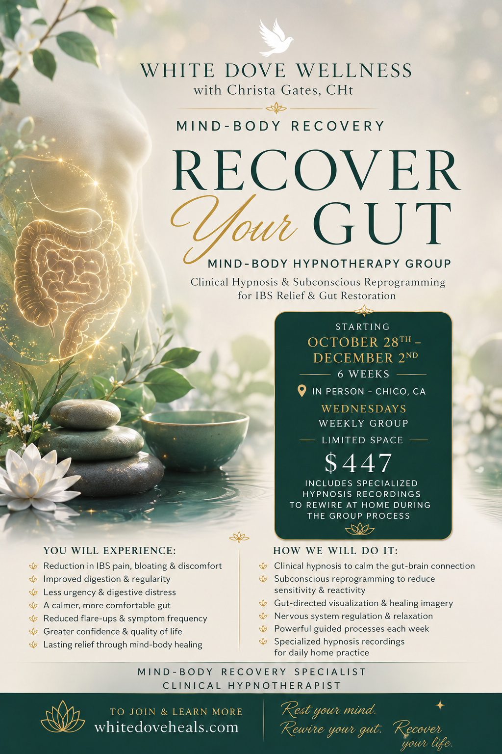 Recover Your Gut — 6-Week Mind-Body Hypnotherapy Group with Christa (Day 1 of 6)