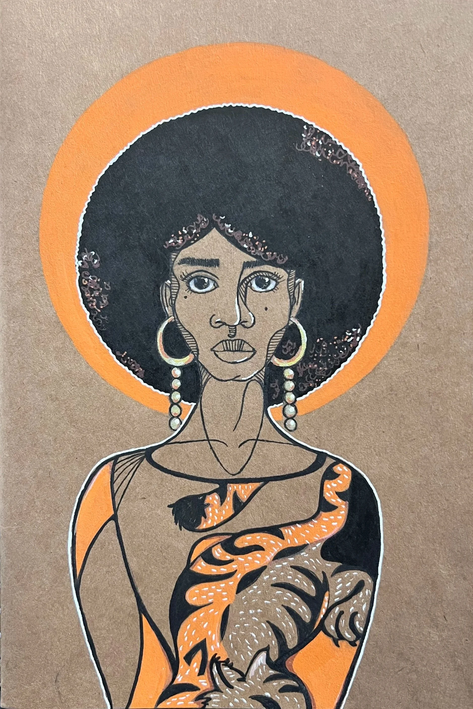 NH Studio Journal Woman and Tiger