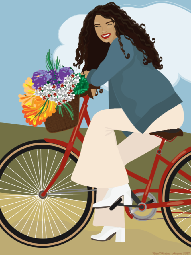 A Beautiful Day to Ride A Bike Poster