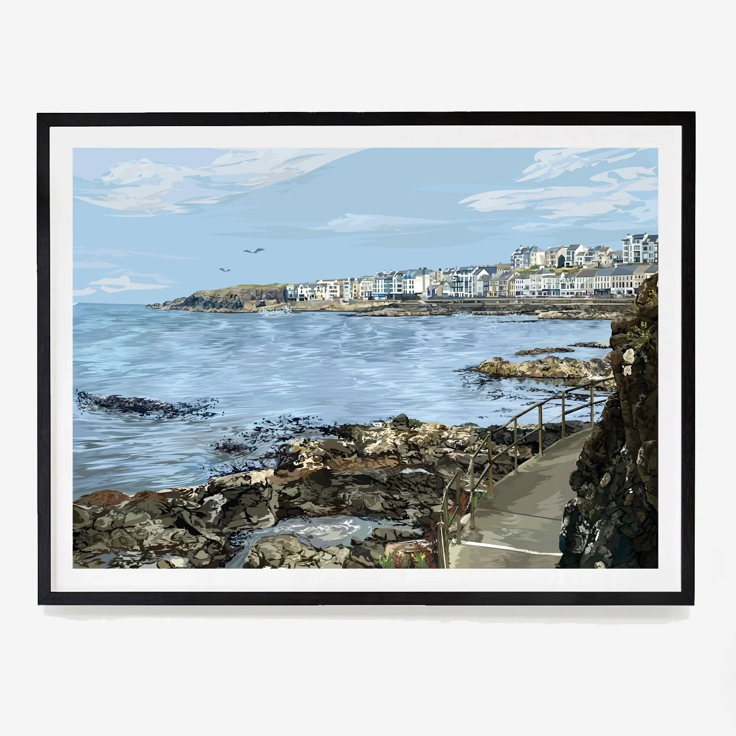 Nuns Walk Portstewart Promenade Print