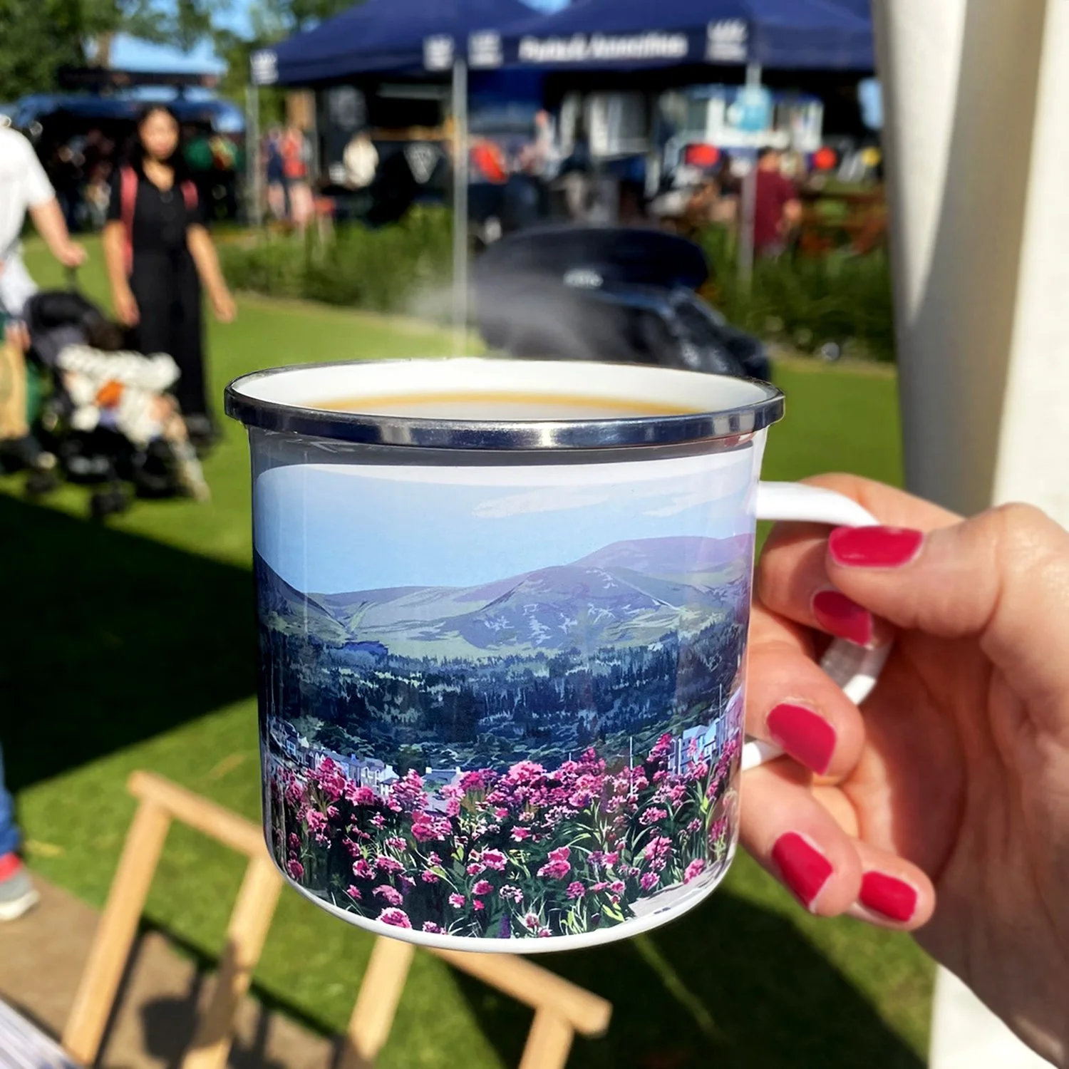 Mourne Mountains Enamel Mug