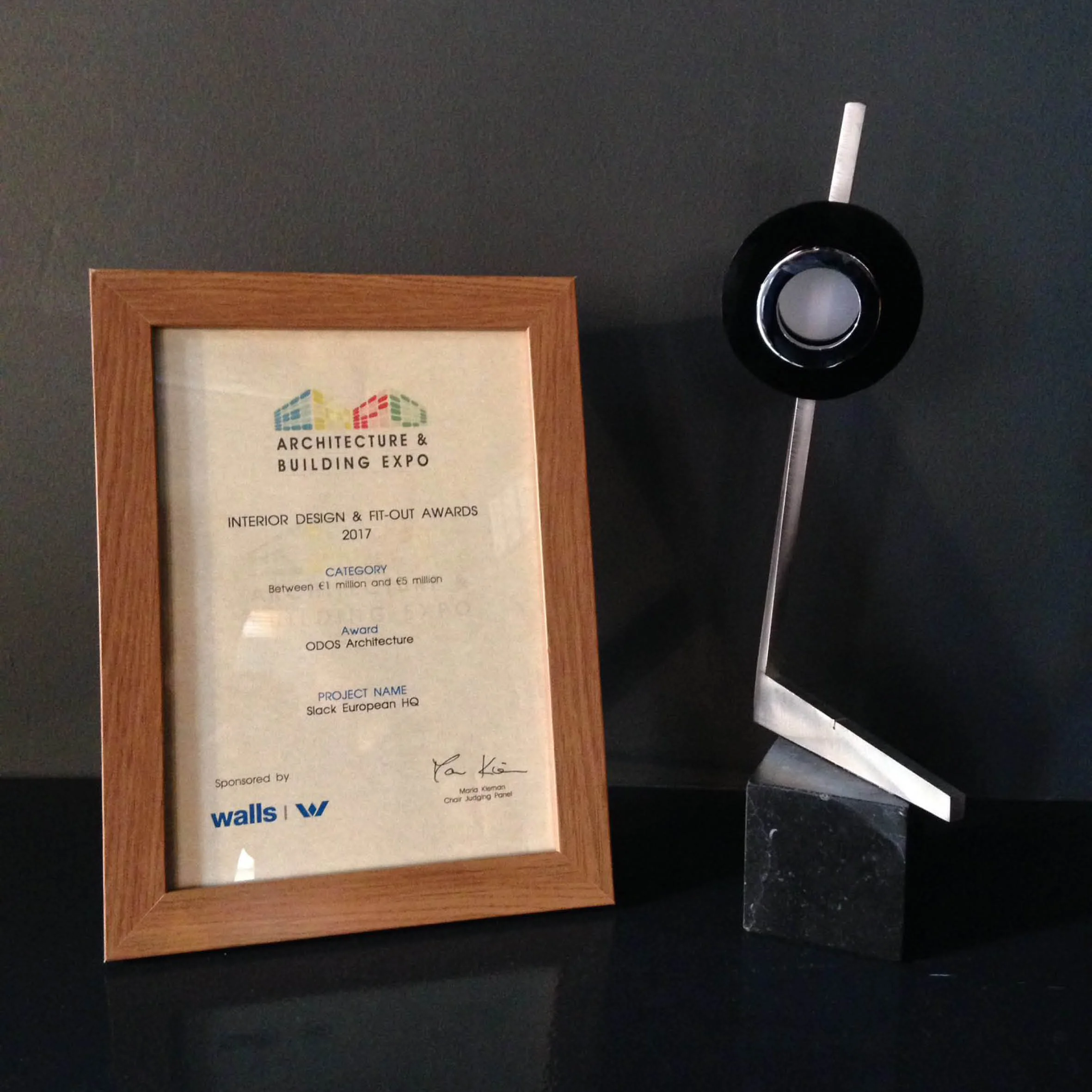 SLACK European HQ winner at the Architecture and Building Expo