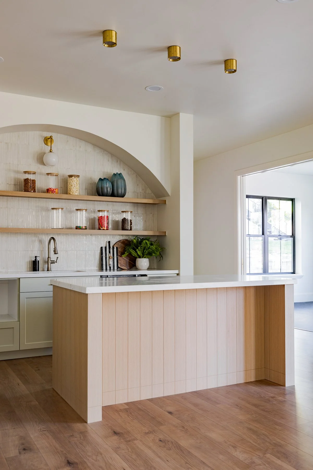 Alpine, Utah Custom Home Build Basement Kitchen