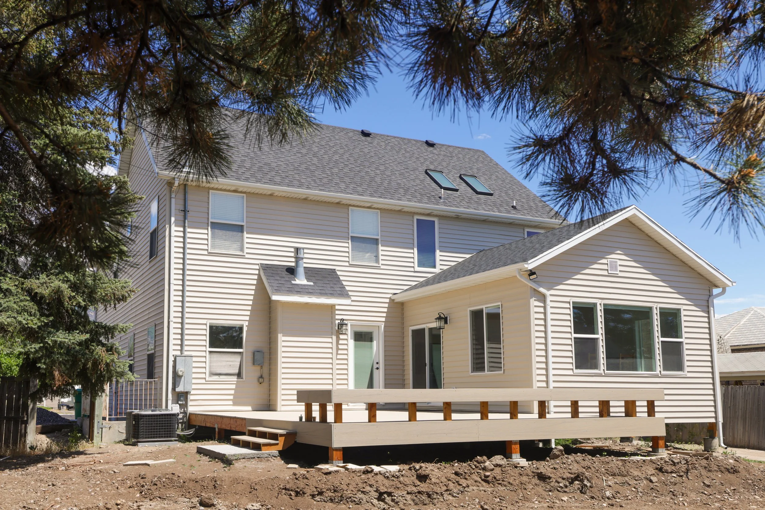 Leslie Home Remodel and Addition exterior backyard Provo, Utah