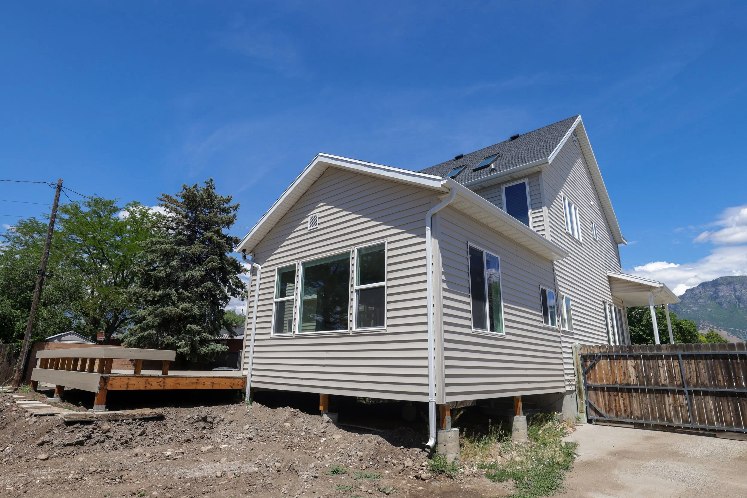 Leslie Home Remodel and Addition exterior backyard Provo, Utah