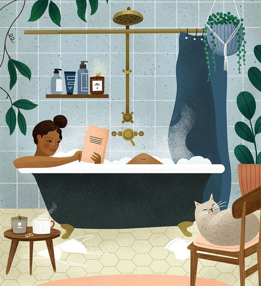 As the tub filled, I got a fresh towel and wash cloth from the linen closet, my book from the bedside table and a tall glass of water from the kitchen. It&rsquo;s strange what feels indulgent to you at different stages of your life. When I was younge