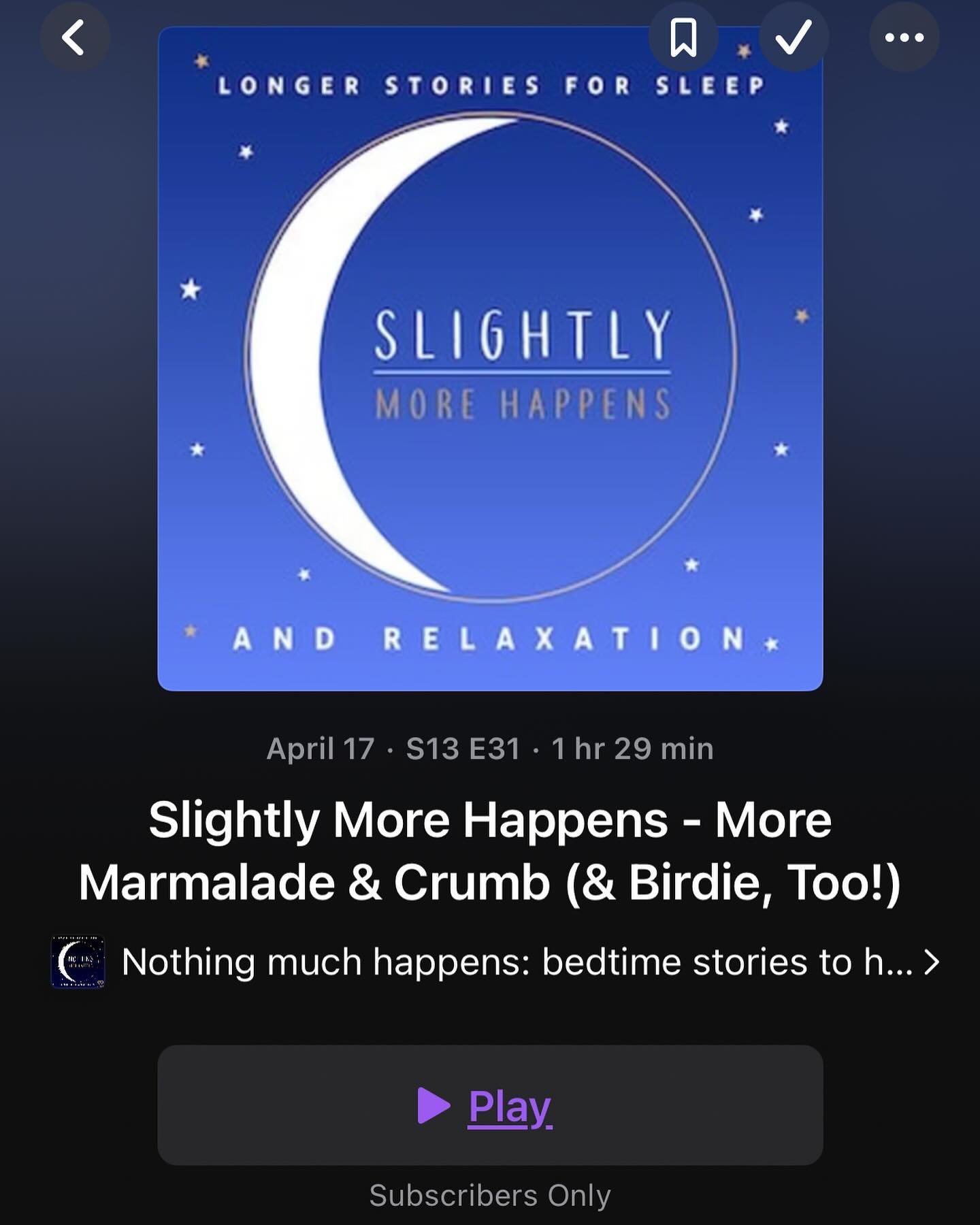 More Slightly More Happens just dropped for our Premium Plus Subscribers! These extra long episodes encompass multiple stories for extra strength coziness. You can subscribe through the link in our bio (it comes out to just about a dime a day!) or by