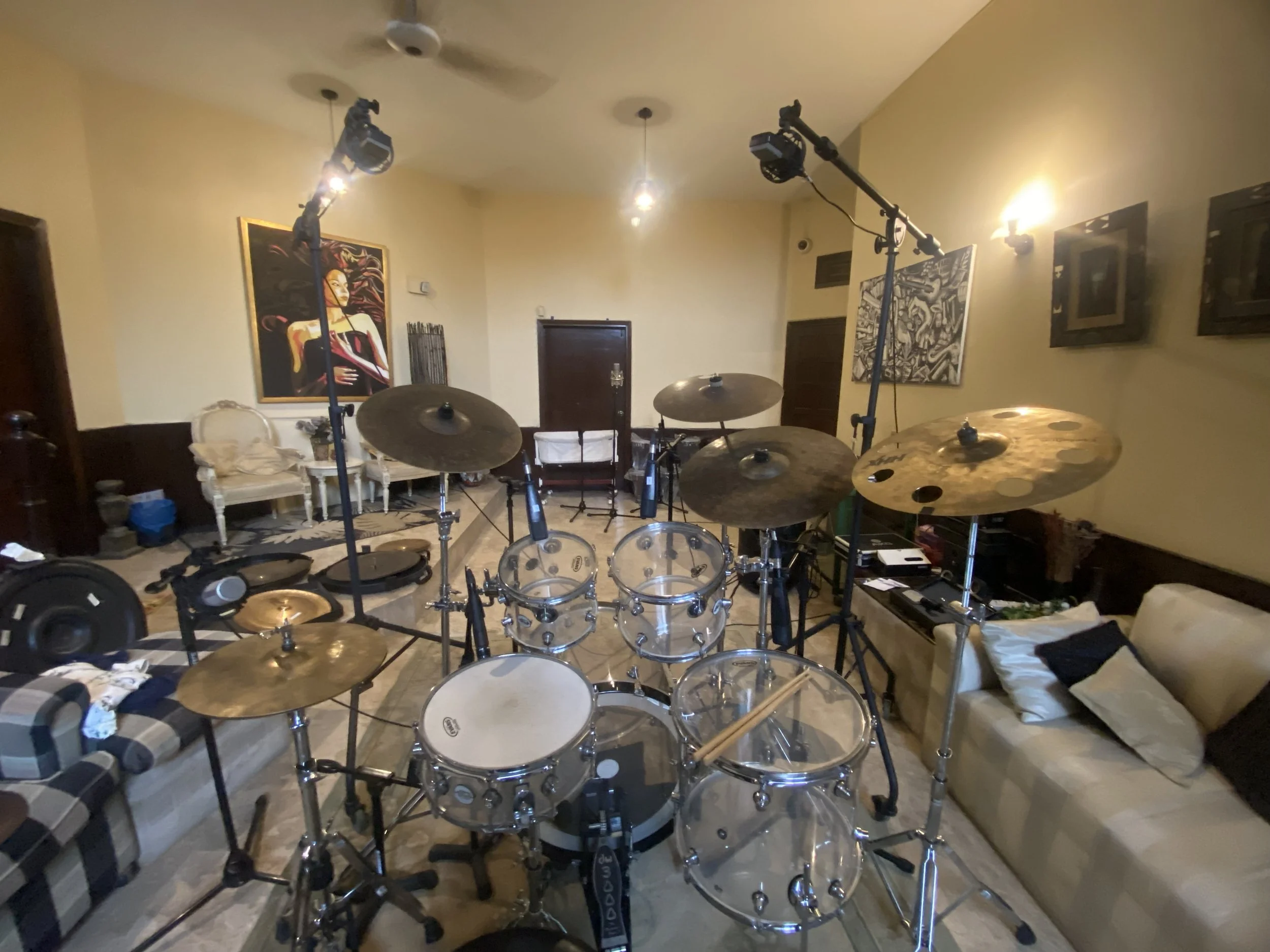 Recording with Kashan Admani, Karachi, Pakistan