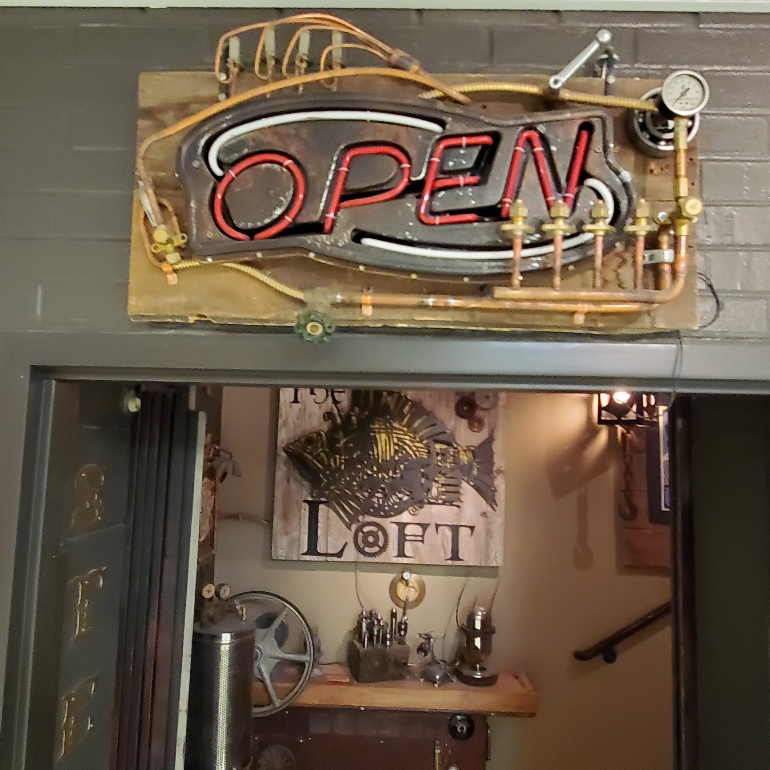 neon store sign