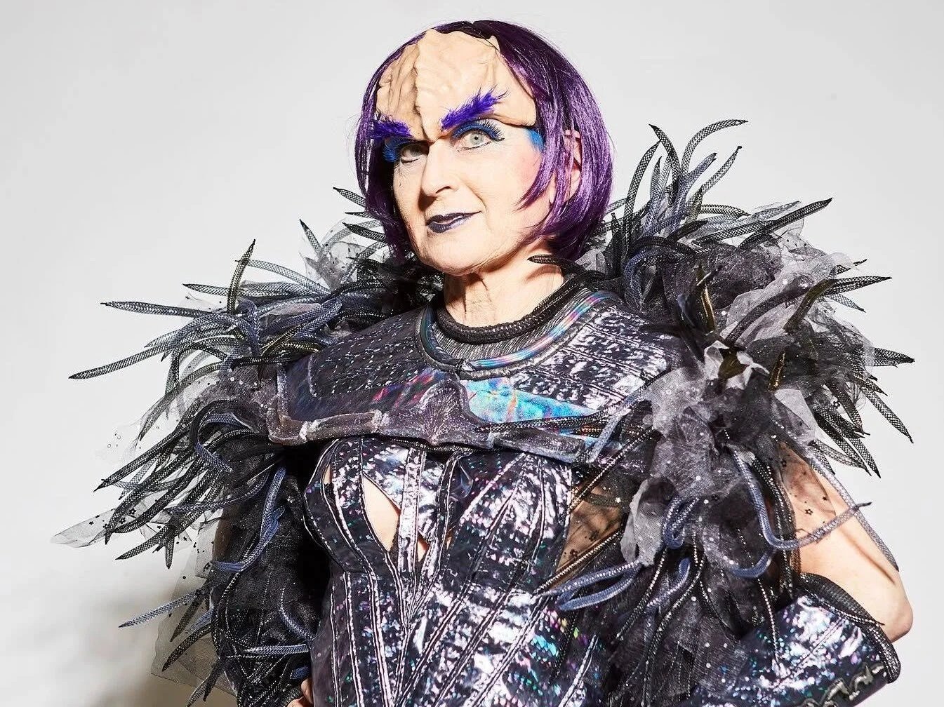 Burlesque Legend Pillow in Klingon attire