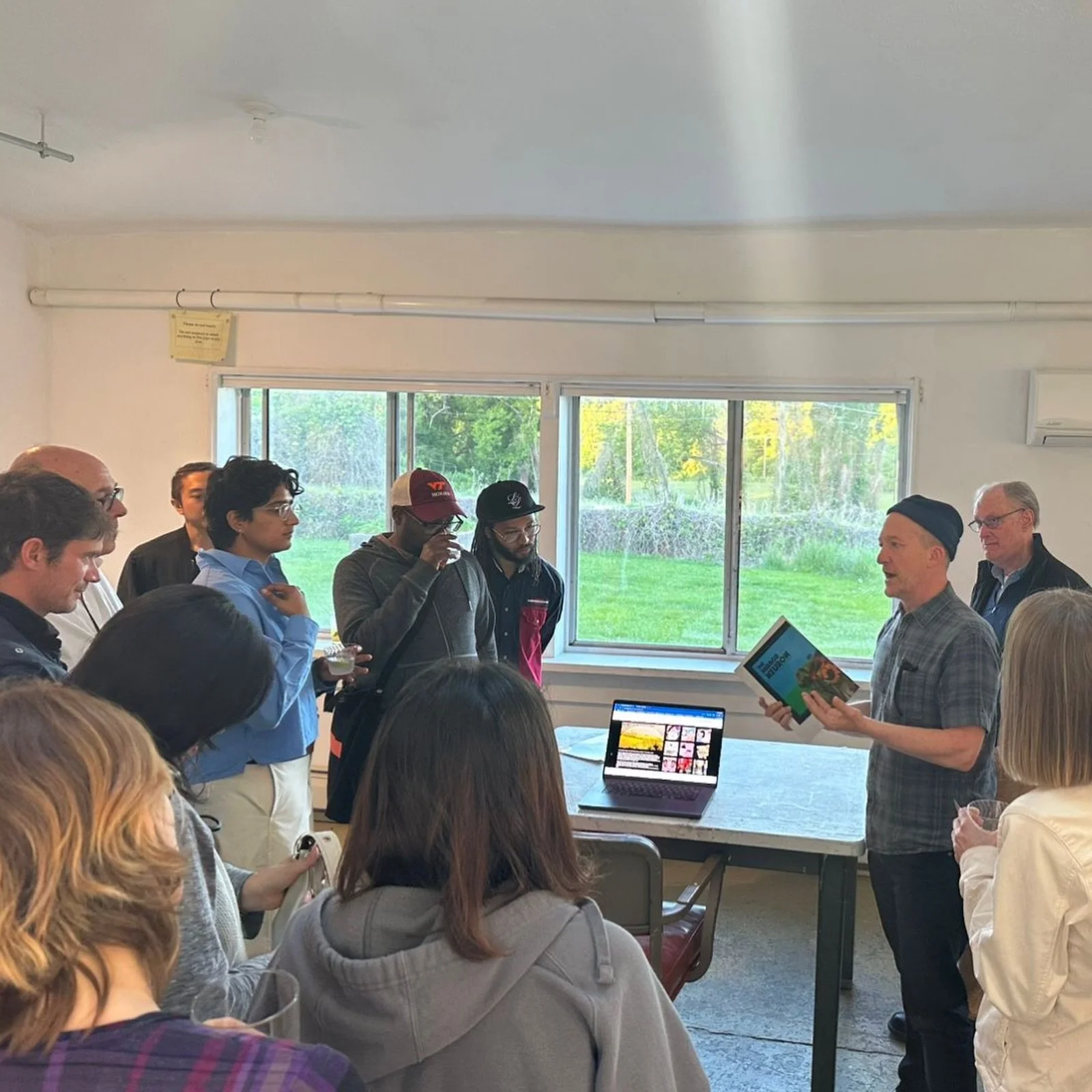 A fun last night @vacenterforthecreativearts sharing works. Feeling fortunate for the focused studio time and chance to connect with such talented visual artists, writers and composers. Virginia is beautiful. Onward. #artresidency #fences