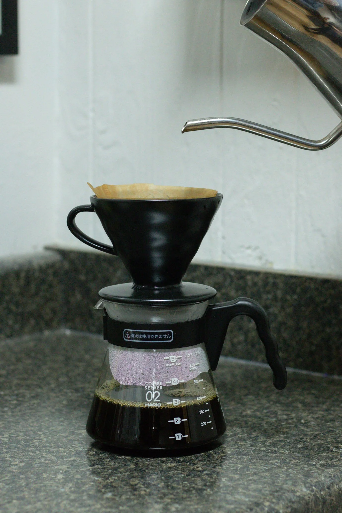 Ceramic Hario V60 free shipping matte black color by BonLife Coffee Roasters.