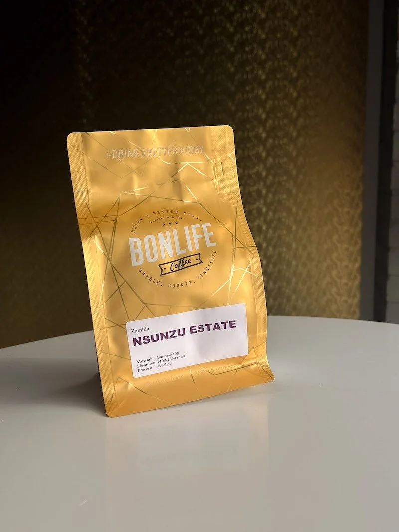 Zambia Nsunzu Estate Washed specialty coffee from award winning BonLife Coffee Roasters free shipping online store.