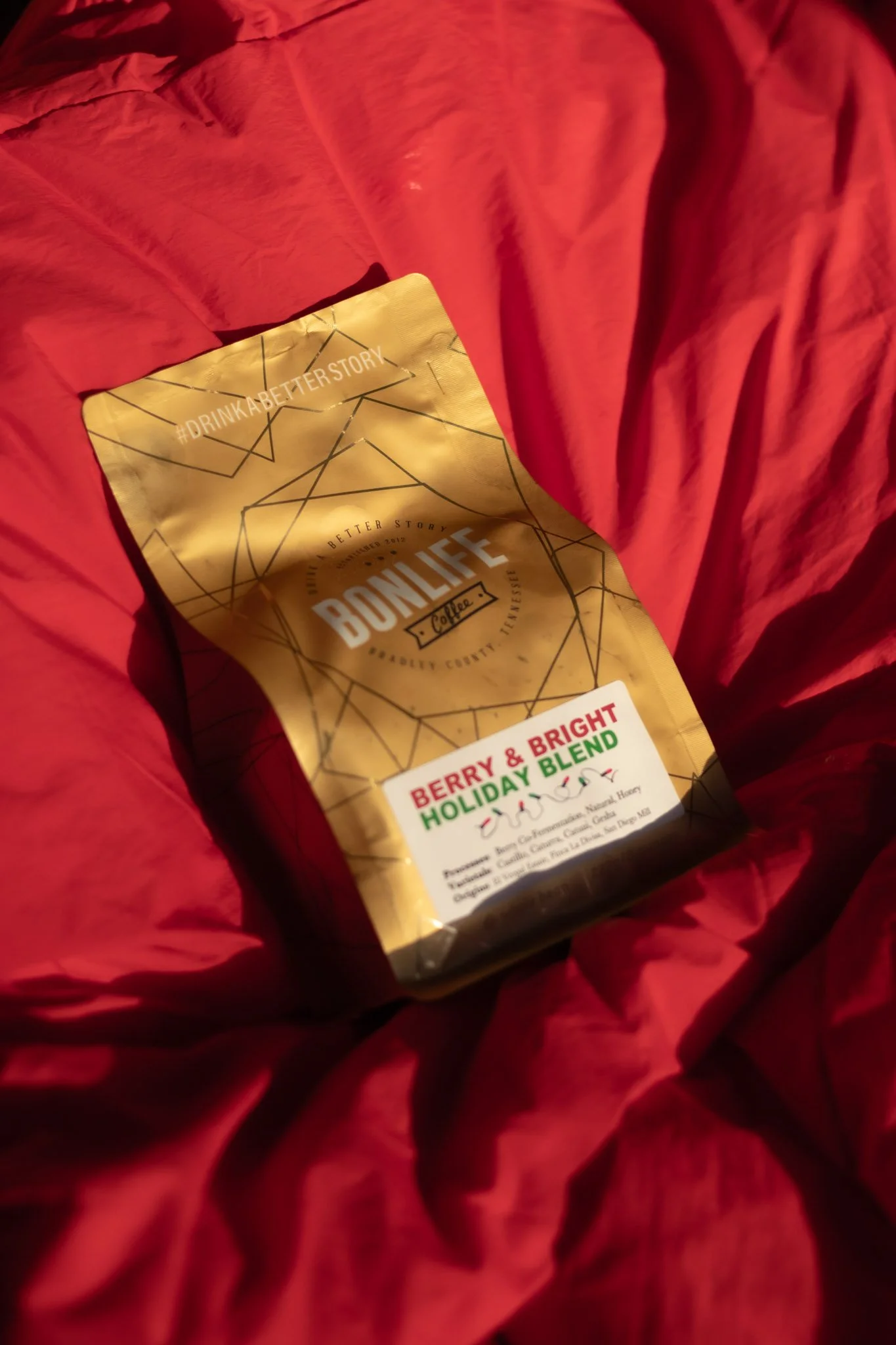 Holiday blend specialty coffee gift suggestion BonLife Coffee Roasters co-ferment.