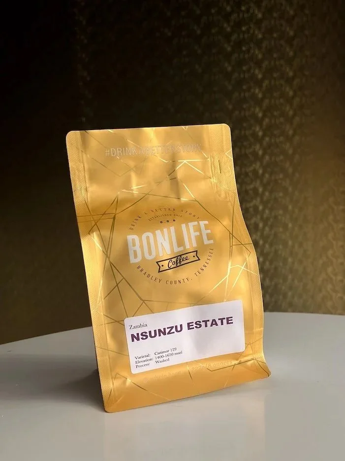 Zambia Nsunzu Estate Washed specialty coffee from award winning BonLife Coffee Roasters free shipping online store.