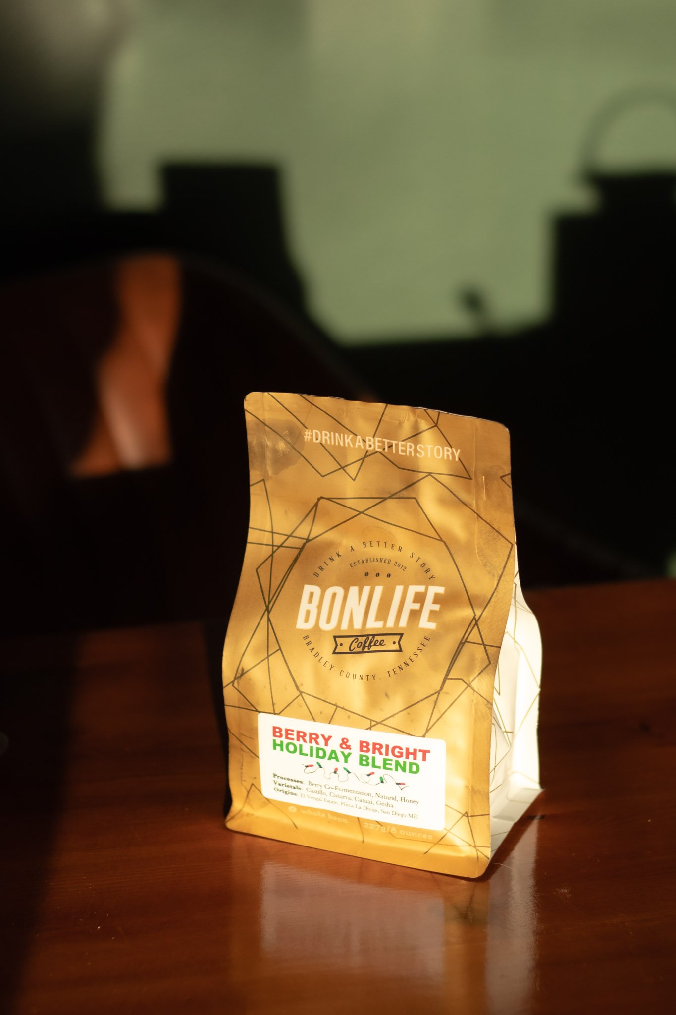 Holiday blend specialty coffee gift suggestion BonLife Coffee Roasters co-ferment.