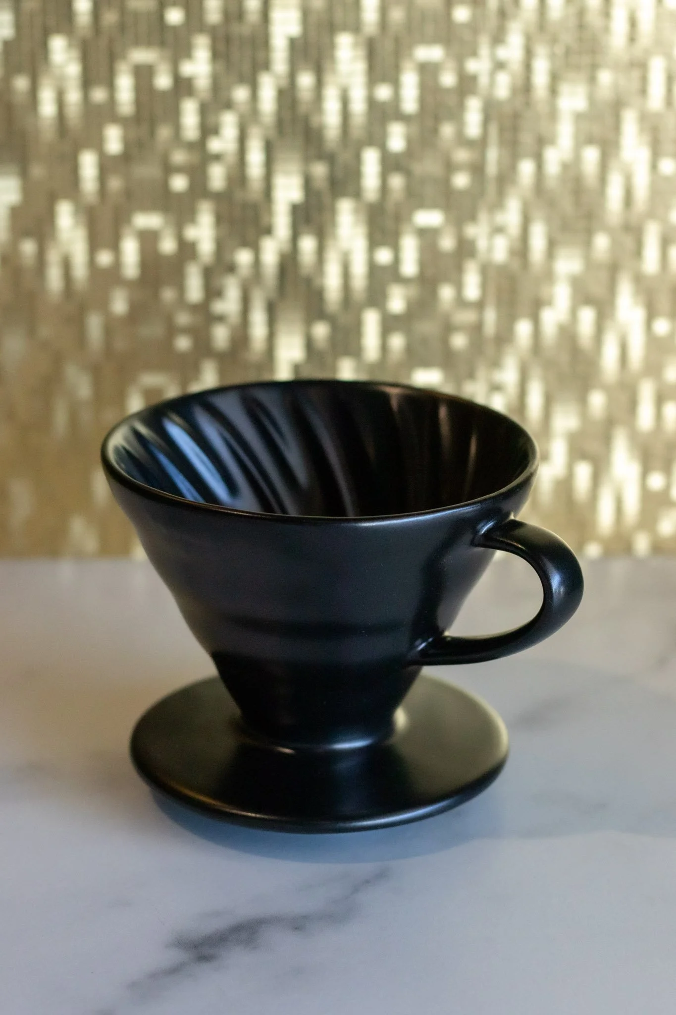 Ceramic Hario V60 free shipping matte black color by BonLife Coffee Roasters.