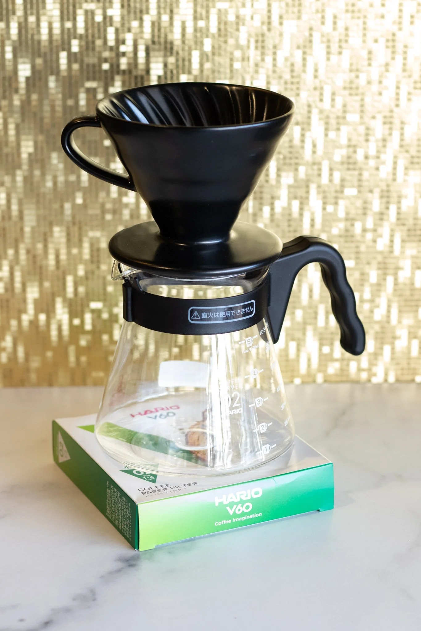 Ceramic Hario V60 free shipping matte black color by BonLife Coffee Roasters.