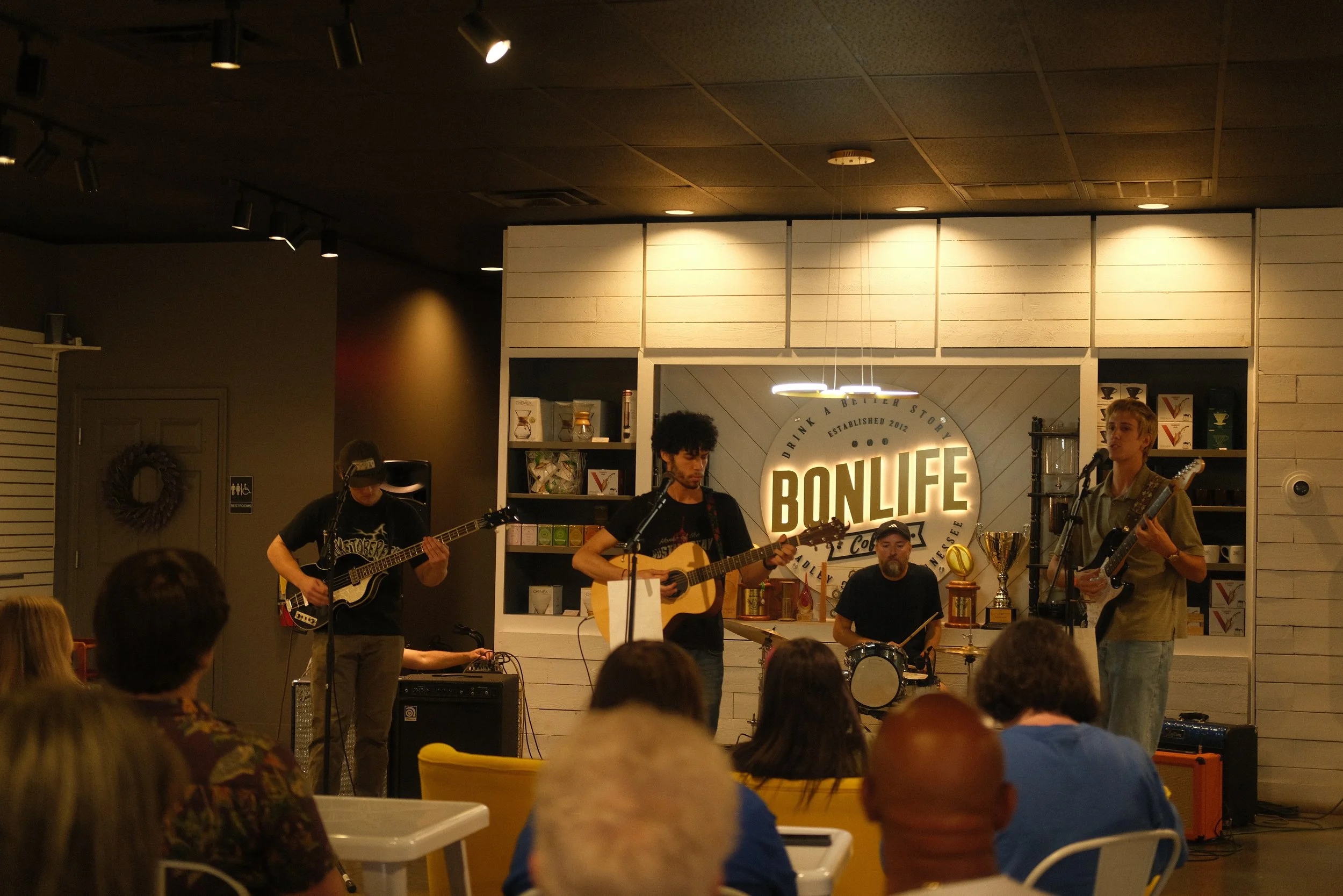 Abigail Joy music concert at BonLife Coffee Roasters cafe indie cheap concerts Chattanooga Tennessee.