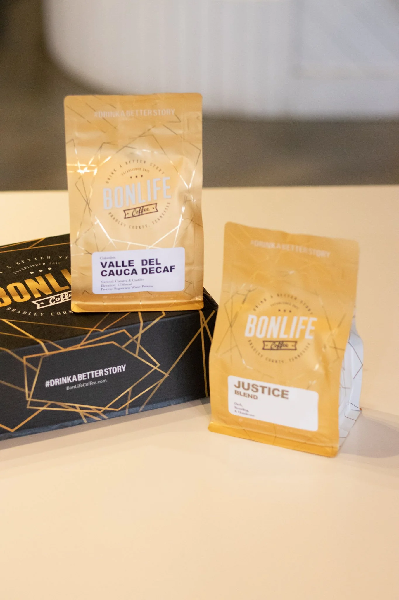 Espresso bundle decaf and award winning medium roast blend coffee deal by BonLife Coffee Roasters.