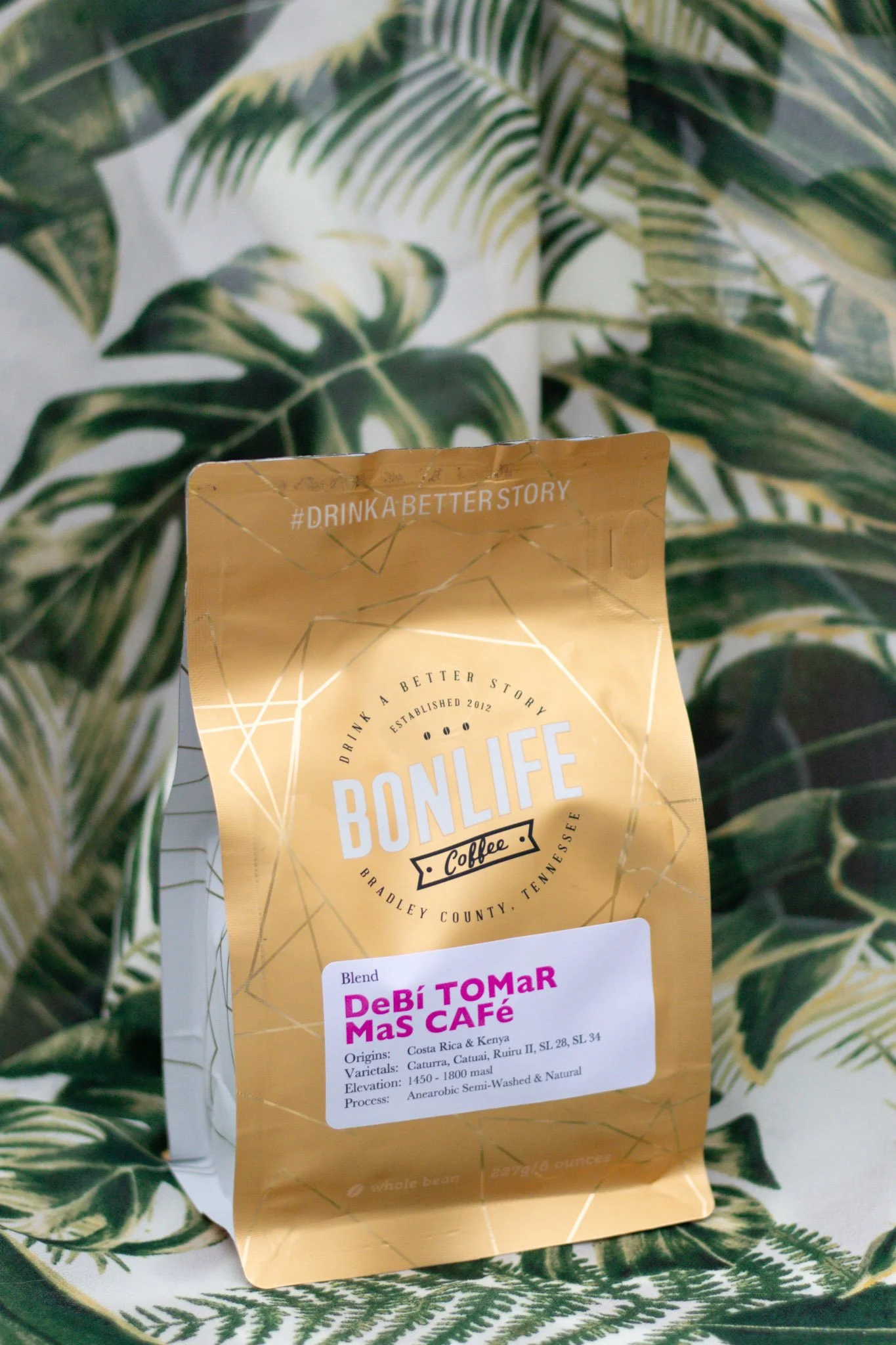 Bad Bunny Coffee light roast blend DeBí TOMaR MaS CAFé by award winning BonLife Coffee Roasters.