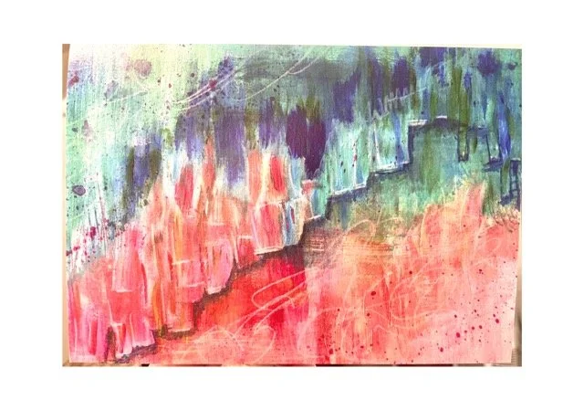 Abstract Castle Blank Card