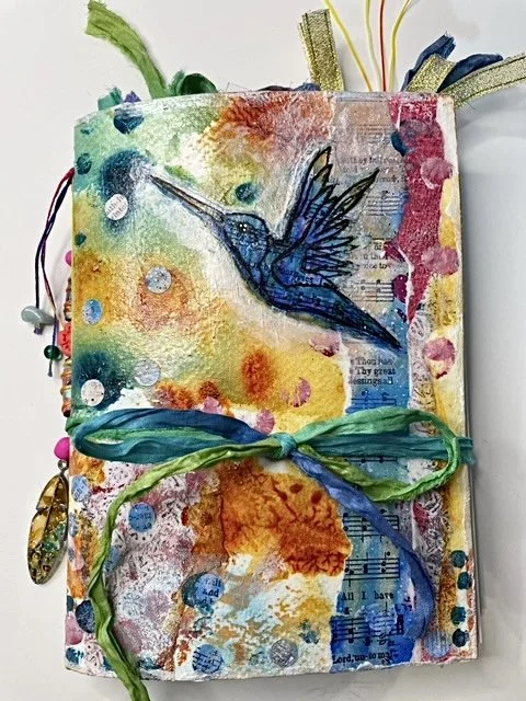 Hummingbird In Flight Hand-Bound Journal