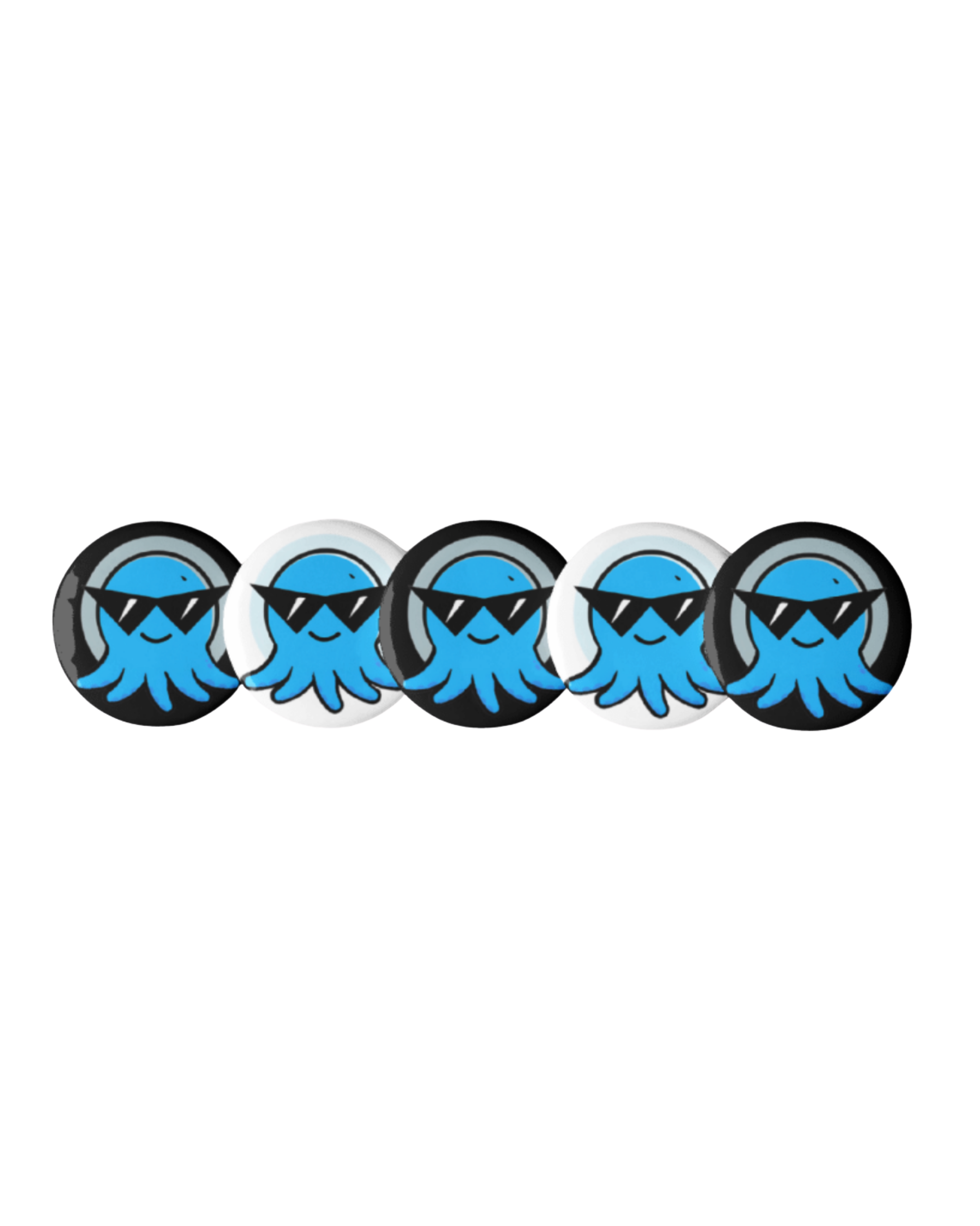 Squid Button Pins