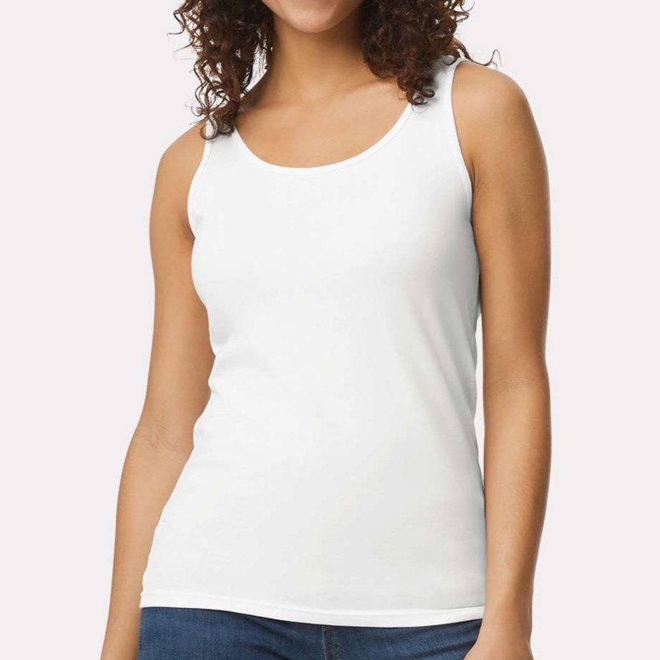 Gildan_64200L_White_Front_High_Model.jpg