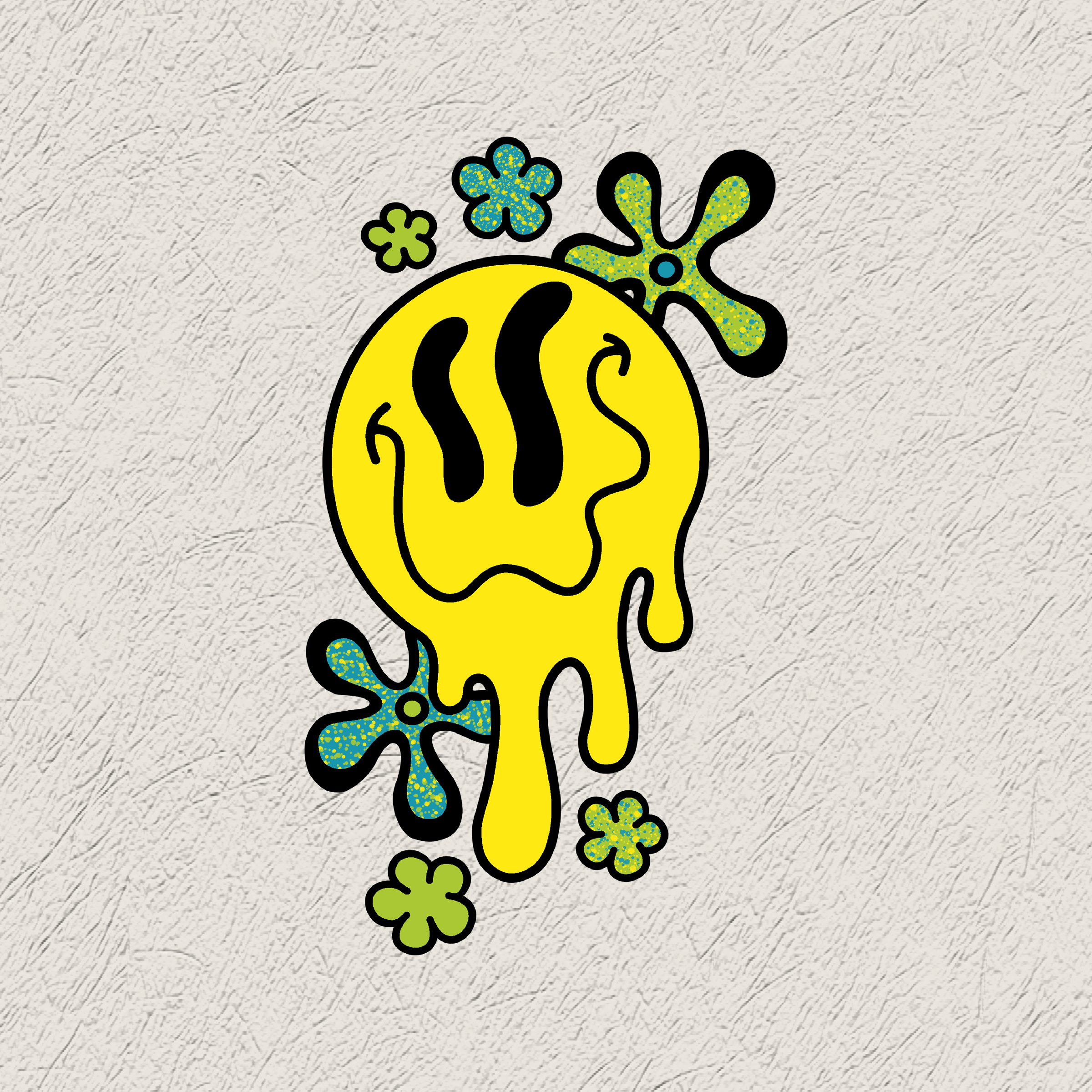 Melting Smiley Design