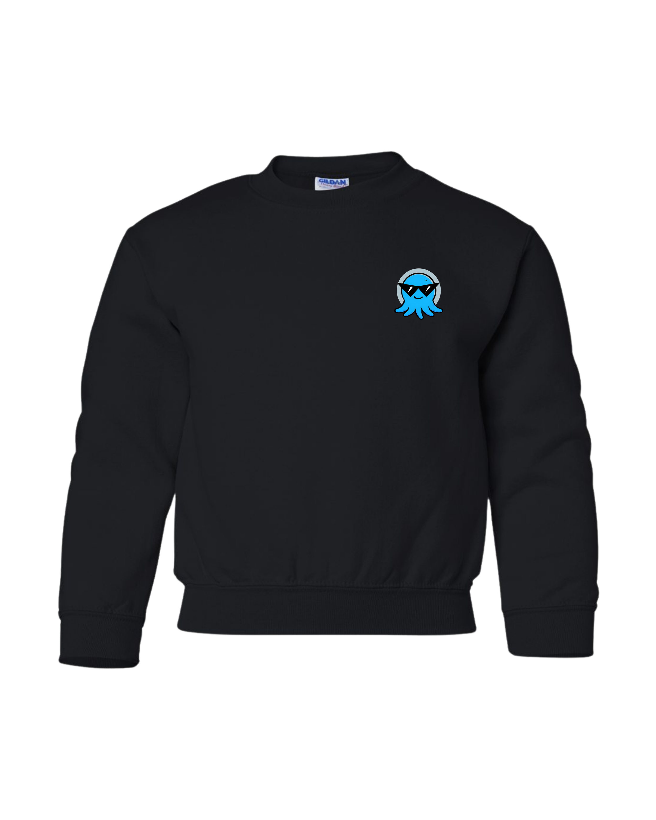 Spruit Squad Squid Gildan 18000B Black.png