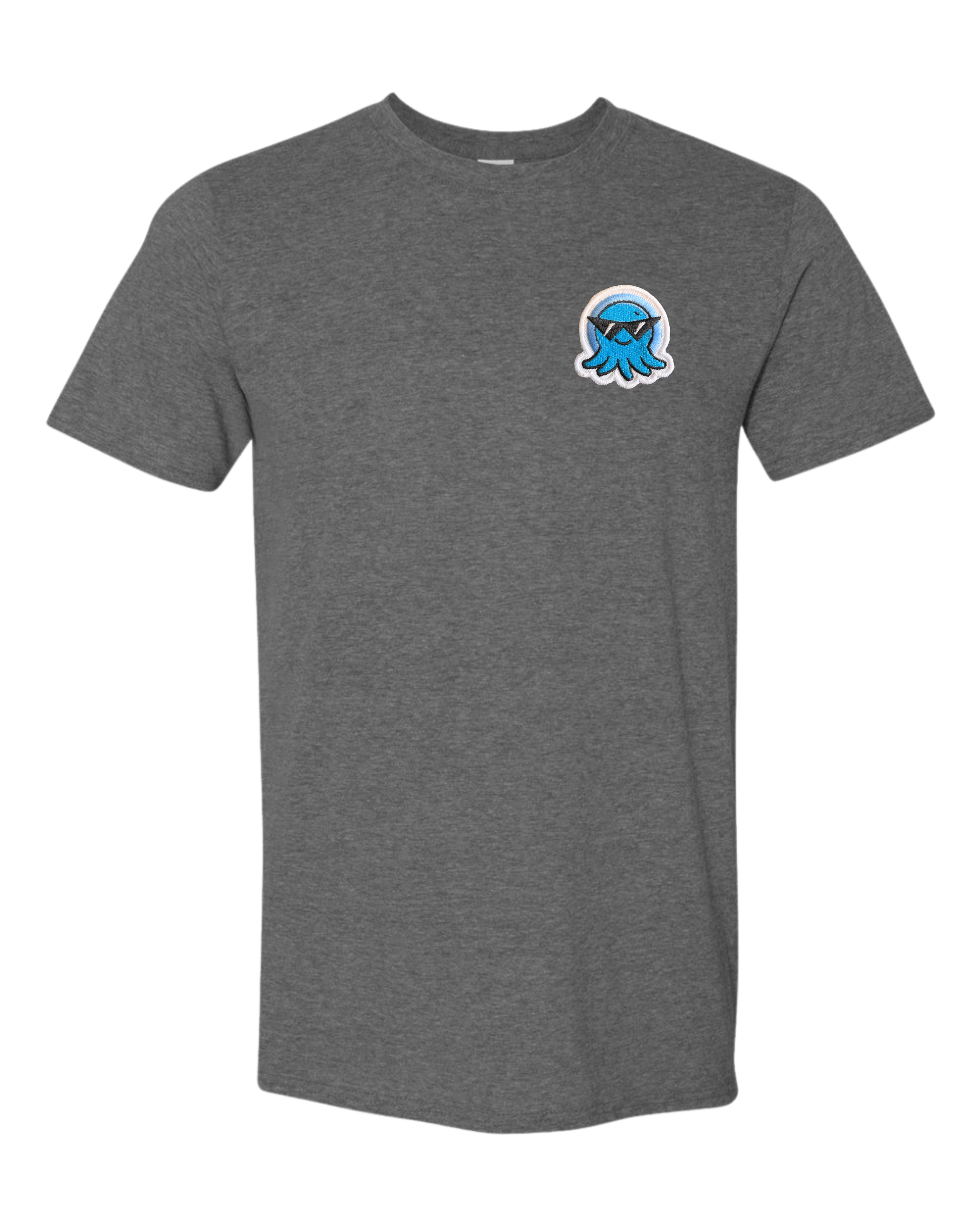Spruit Squad Squid Patch Gildan 64000 Dark Heather.png