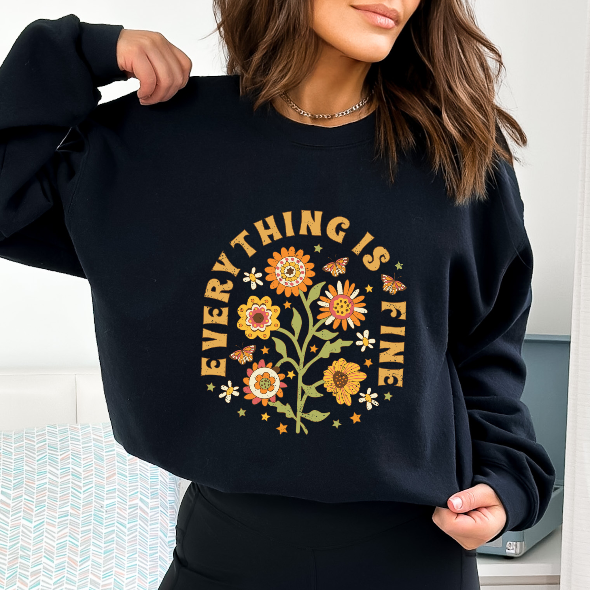 everything is fine black crewneck.png
