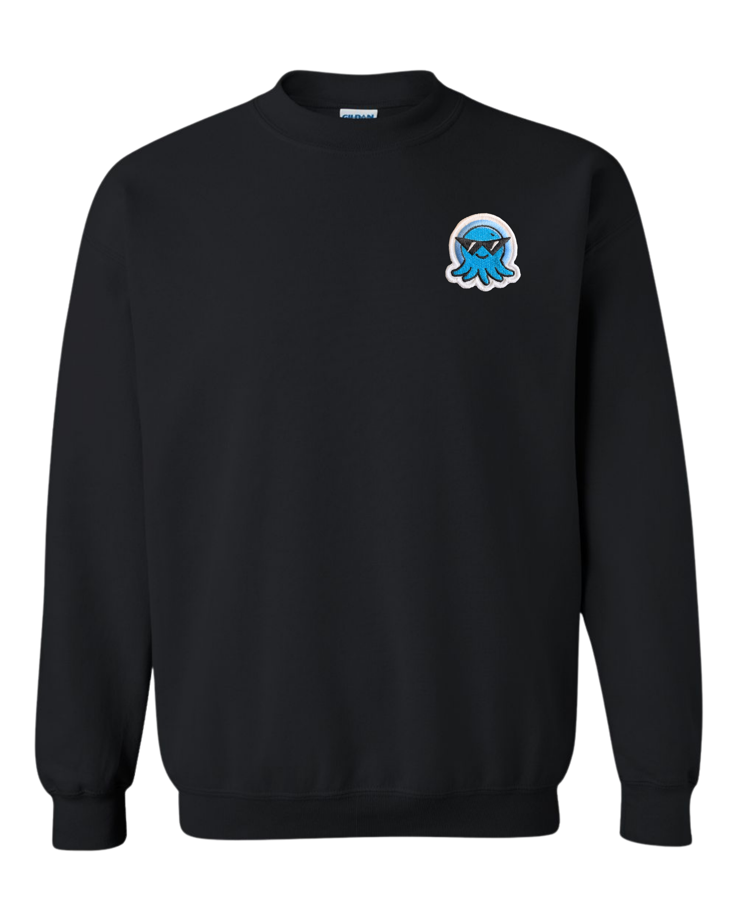 Spruit Squad Squid Patch Gildan 18000 Black.png