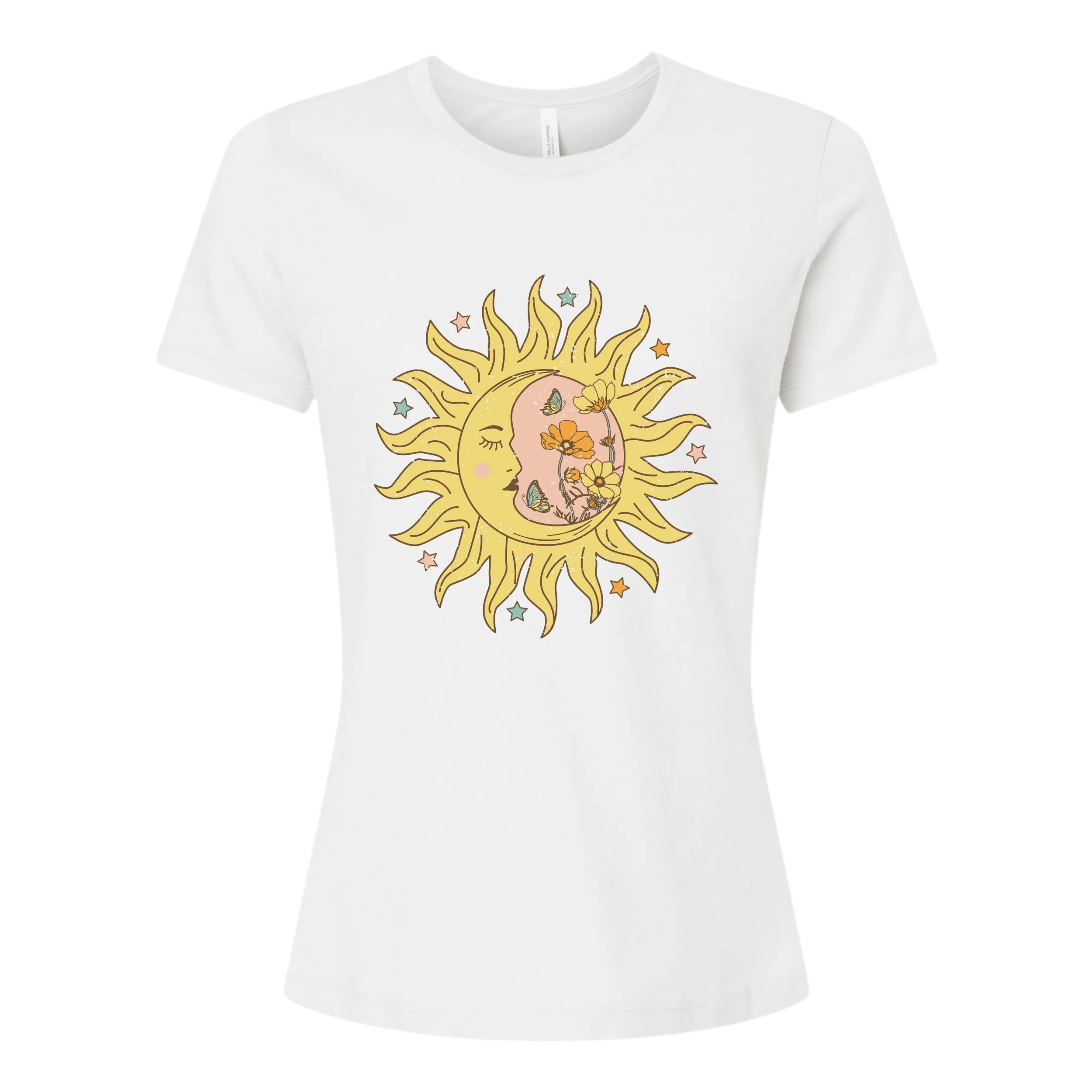 Celestial Sun & Moon Women's T-Shirt (Small)