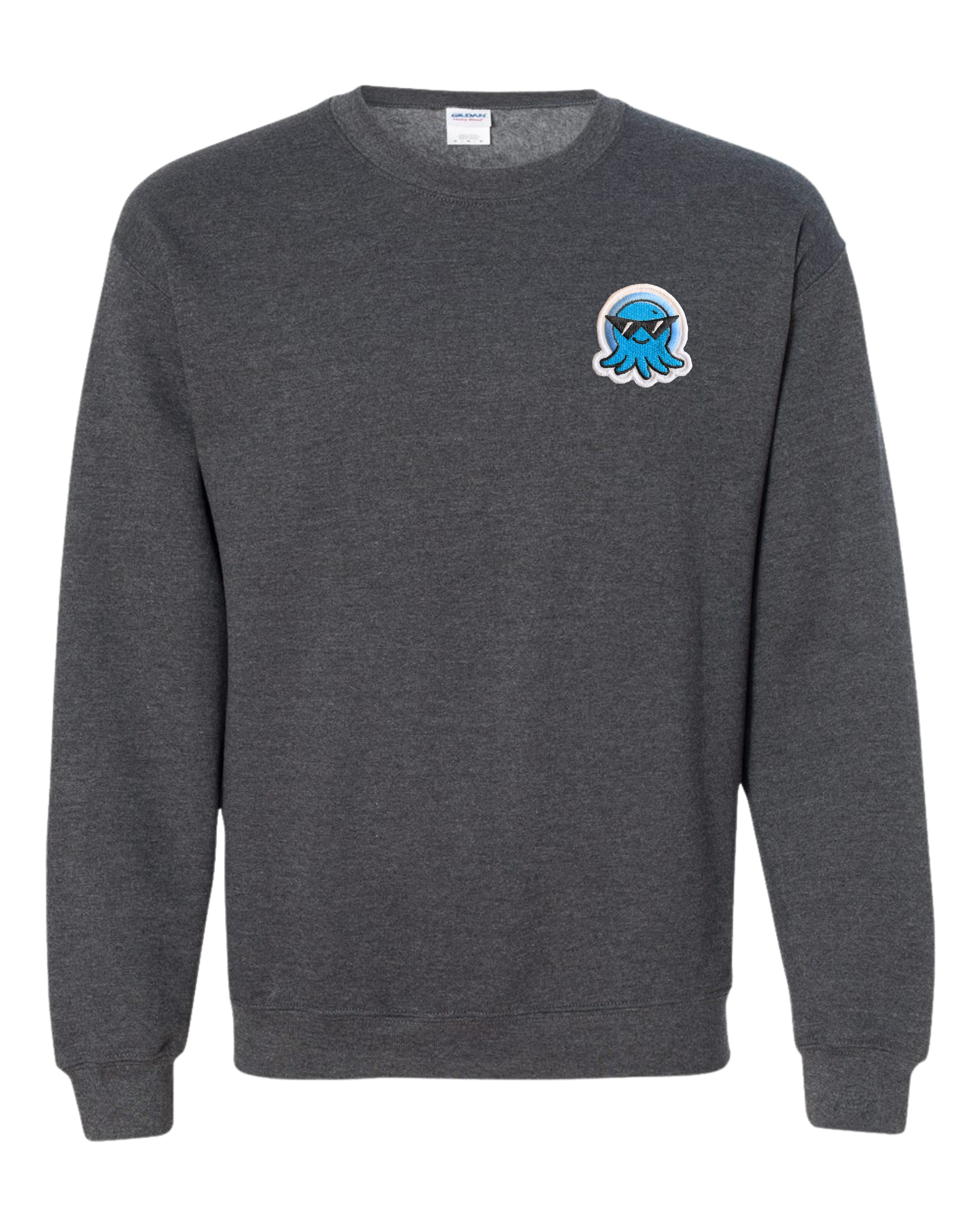Spruit Squad Squid Patch Gildan 18000 Dark Heather.png