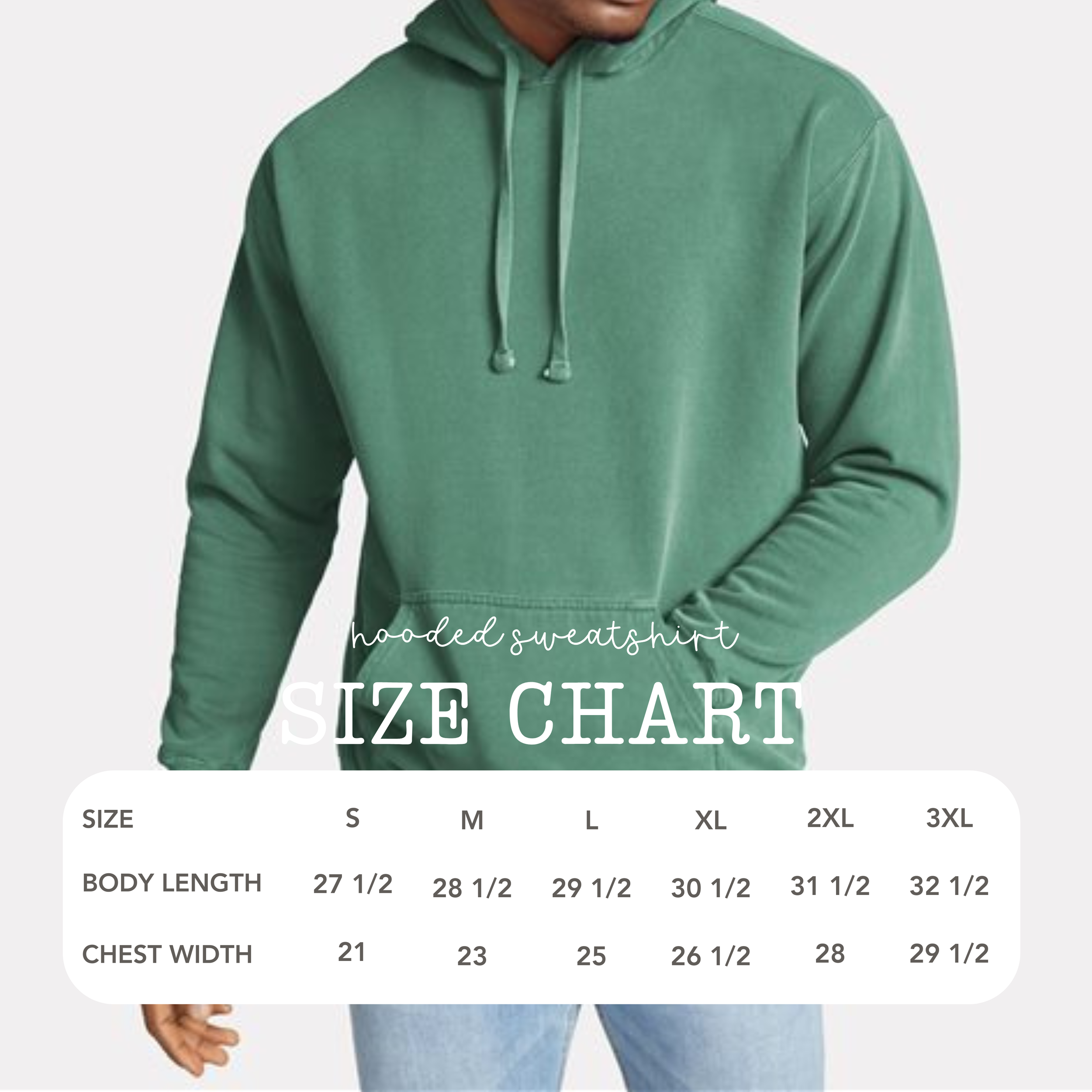 Comfort Colors 1567 Hooded Sweatshirt Size Chart.png