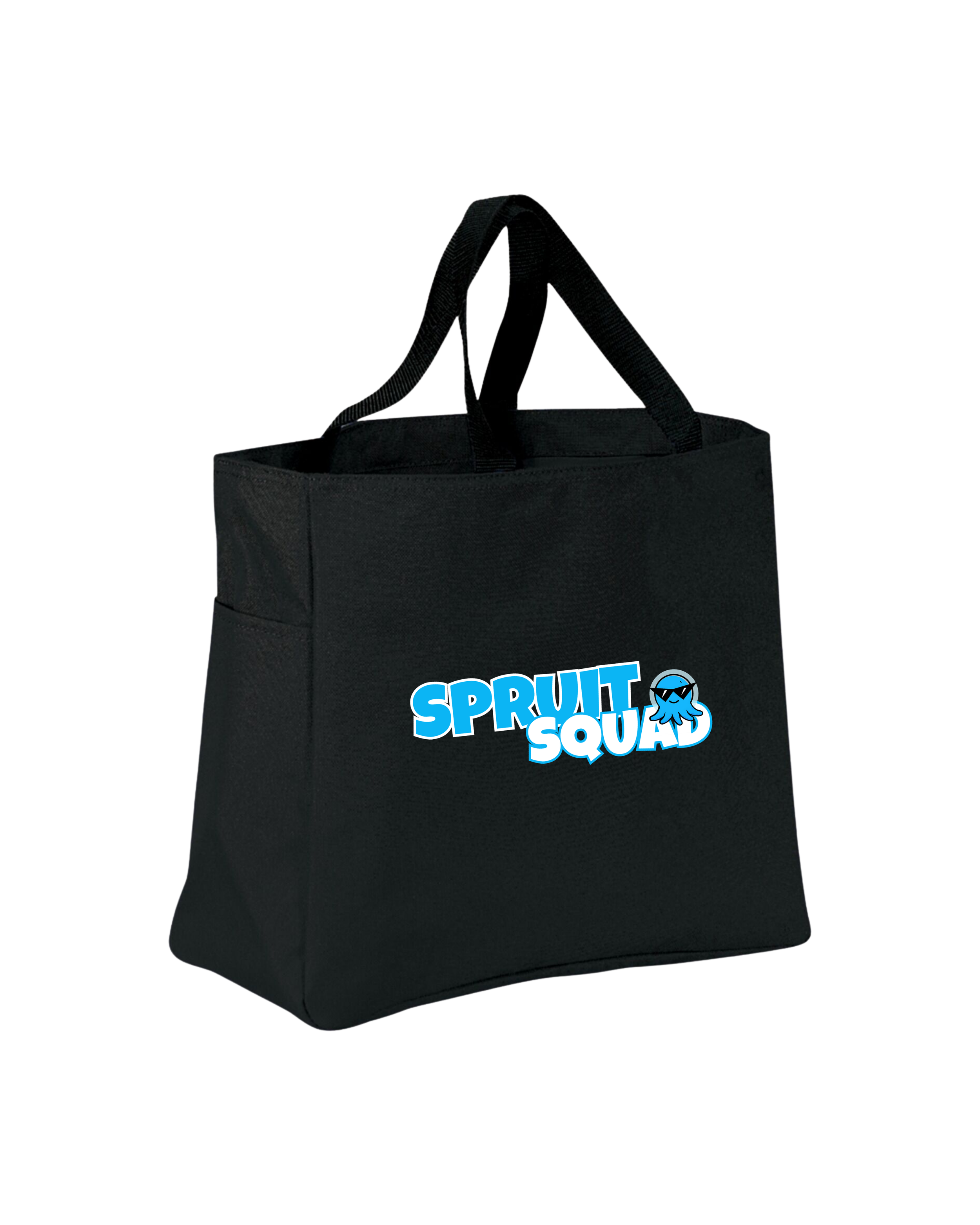 Spruit Squad Tote Bag with Side Pocket