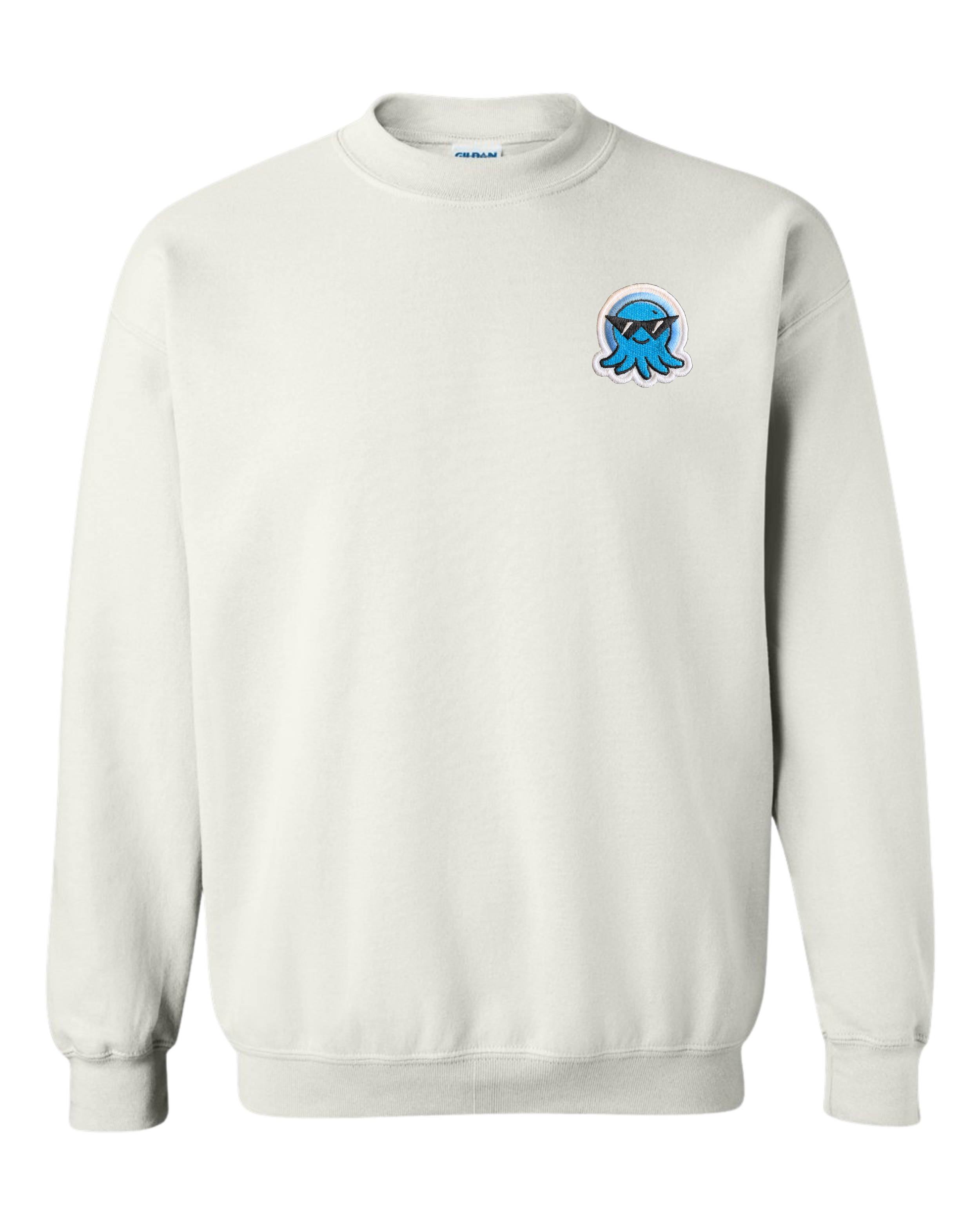 Spruit Squad Squid Patch Gildan 18000 White.png