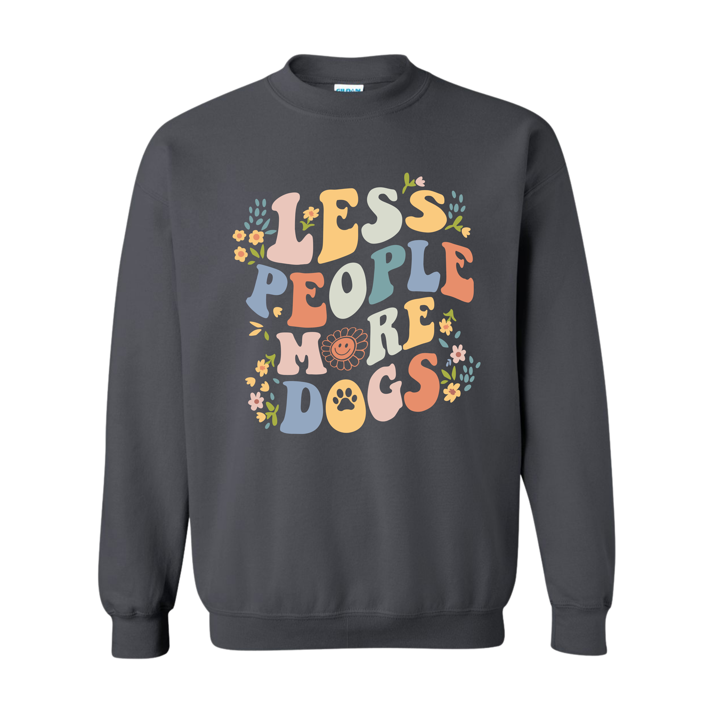 Less People More Dogs Crewneck Sweatshirt