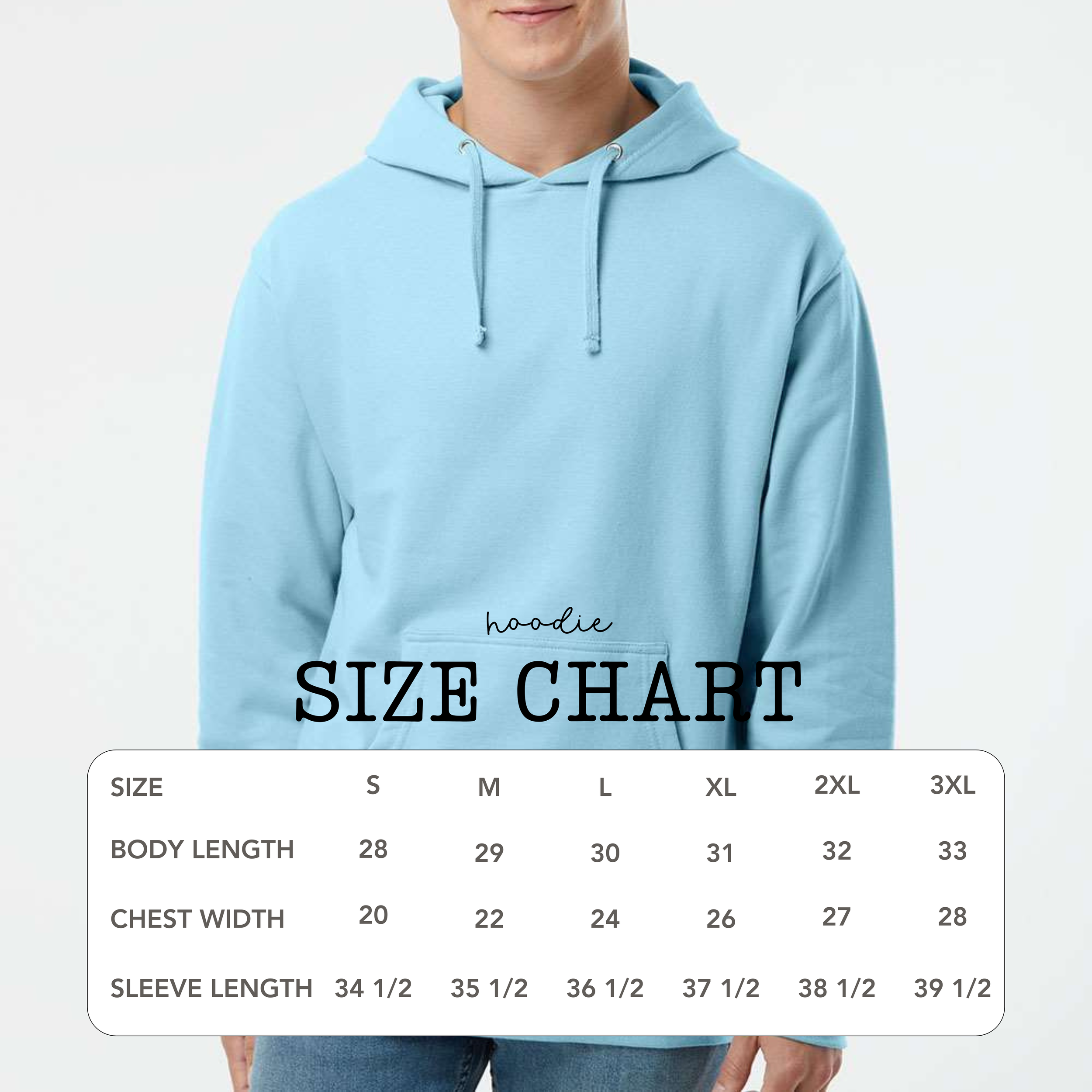 Independent Trading Company SS4500 Midweight Hooded Sweatshirt Size Chart.png