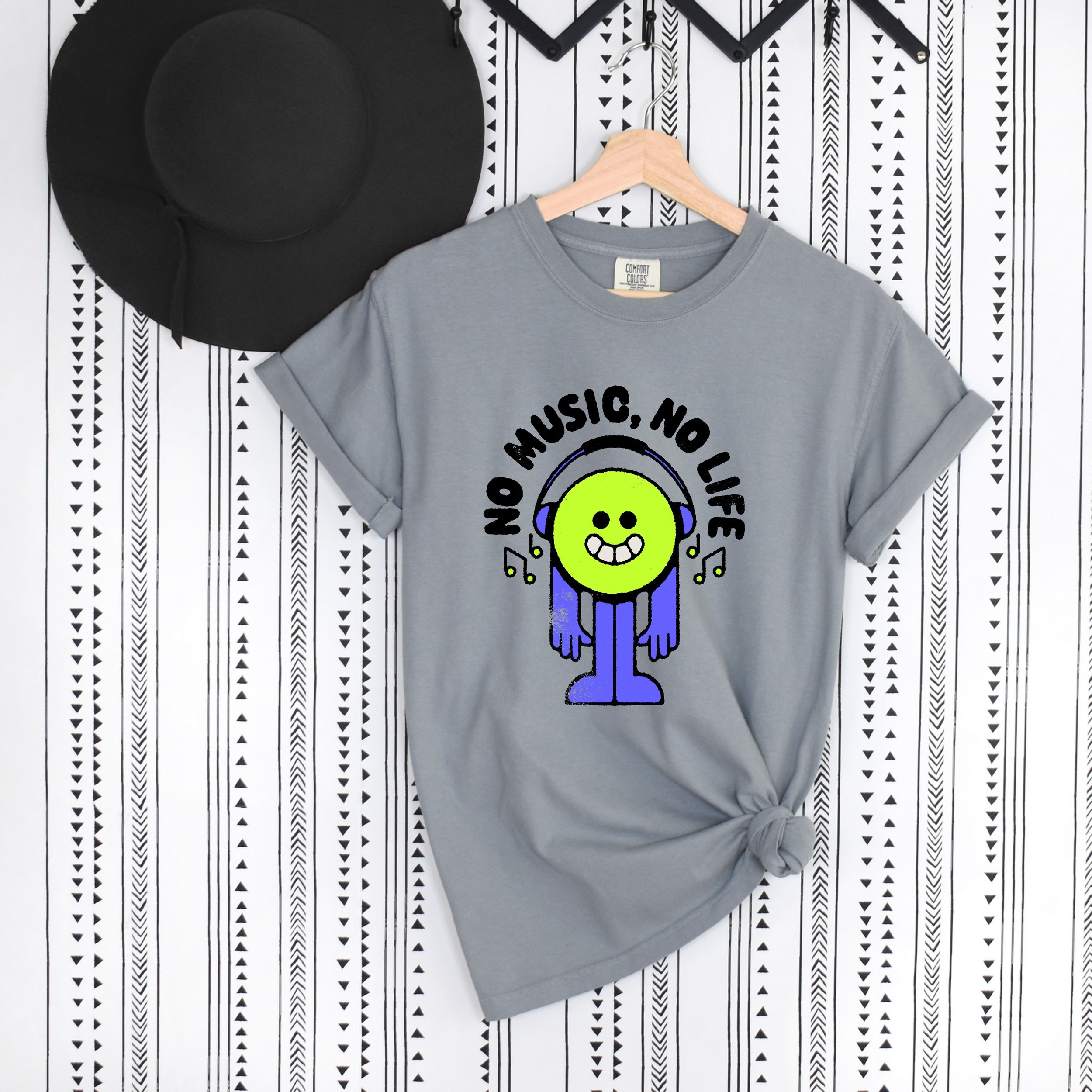 No Music No Life T-Shirt (Medium & Large)