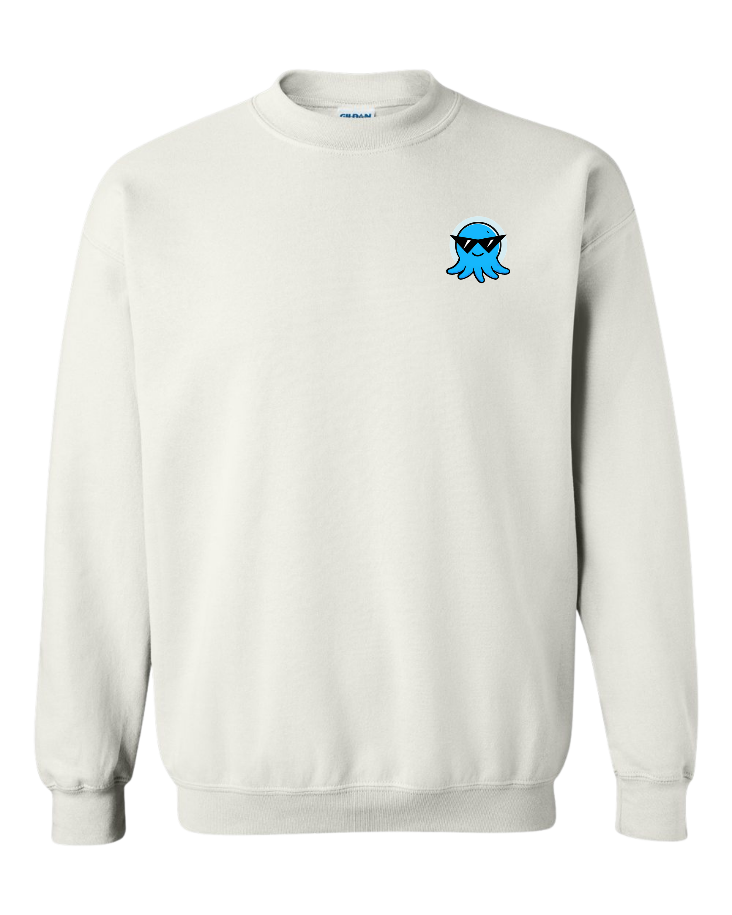 Spruit Squad Squid Gildan 18000 White.png